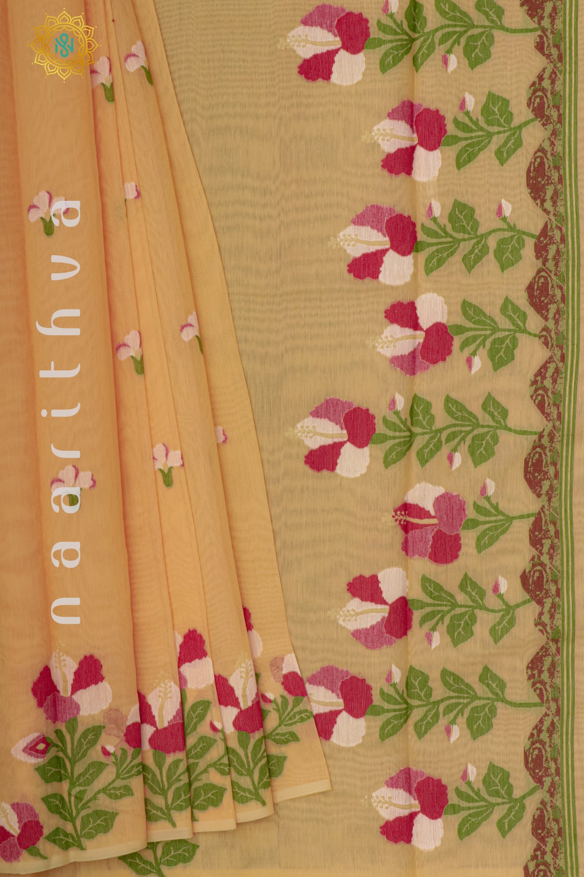 PEACHISH ORANGE - MOONGA COTTON