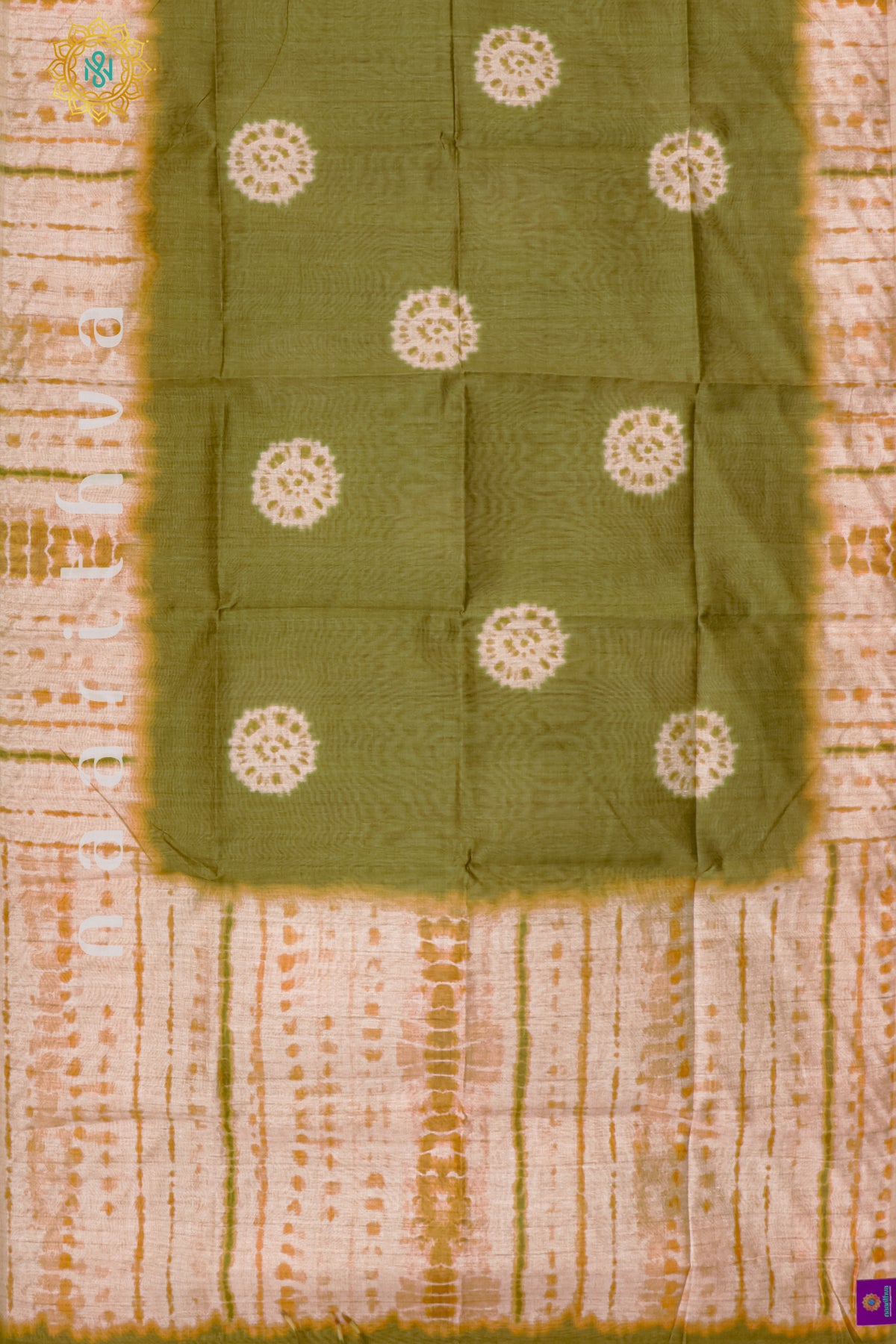 GREEN - SEMI TUSSAR SILK