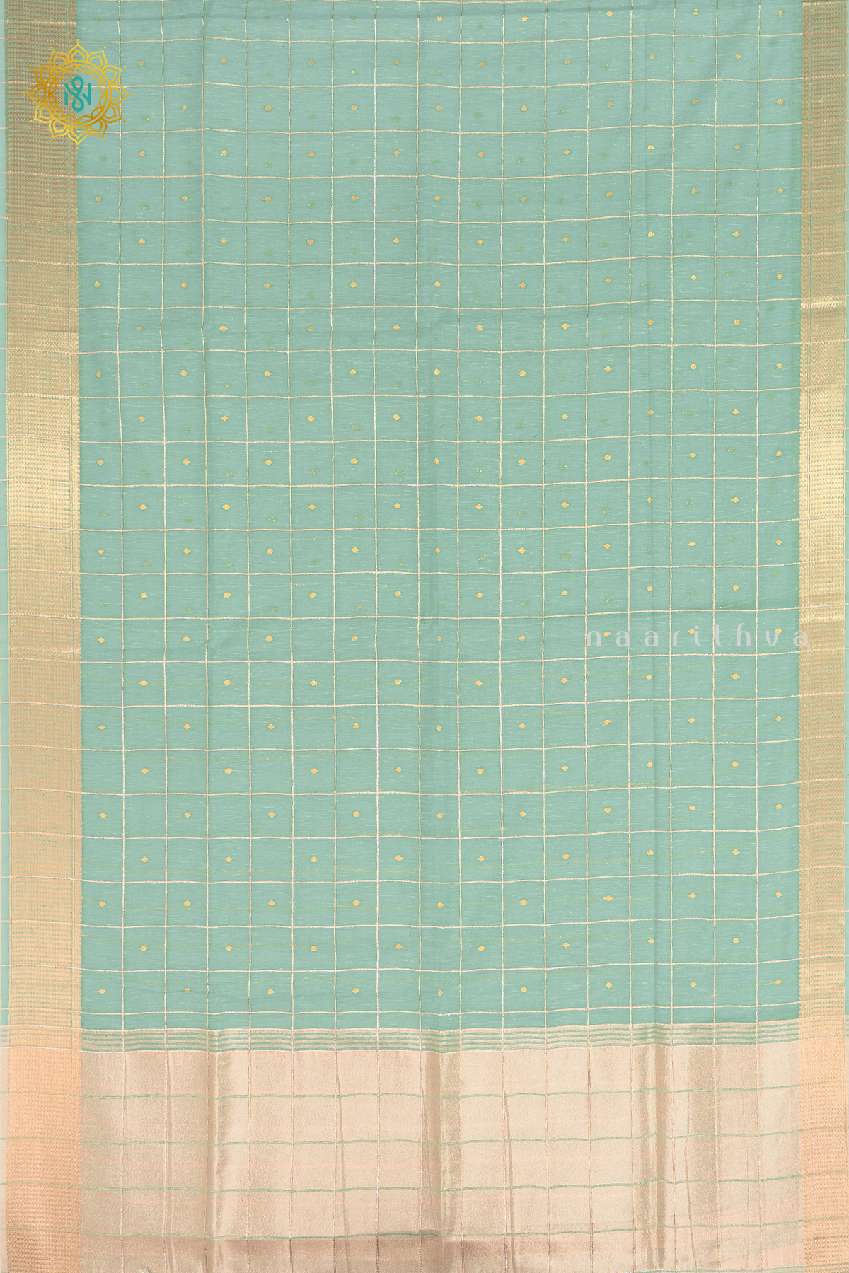 AQUA BLUE - LINEN BY COTTON