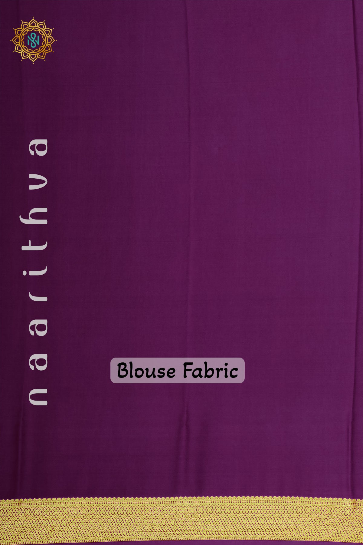 AQUA GREEN WITH PURPLE - PURE MYSORE CREPE SILK