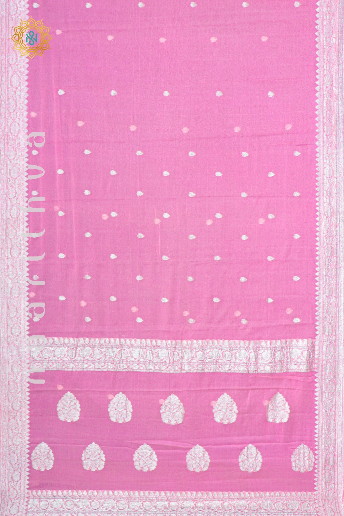 LIGHT PINK - PURE BANARASI CHIFFON