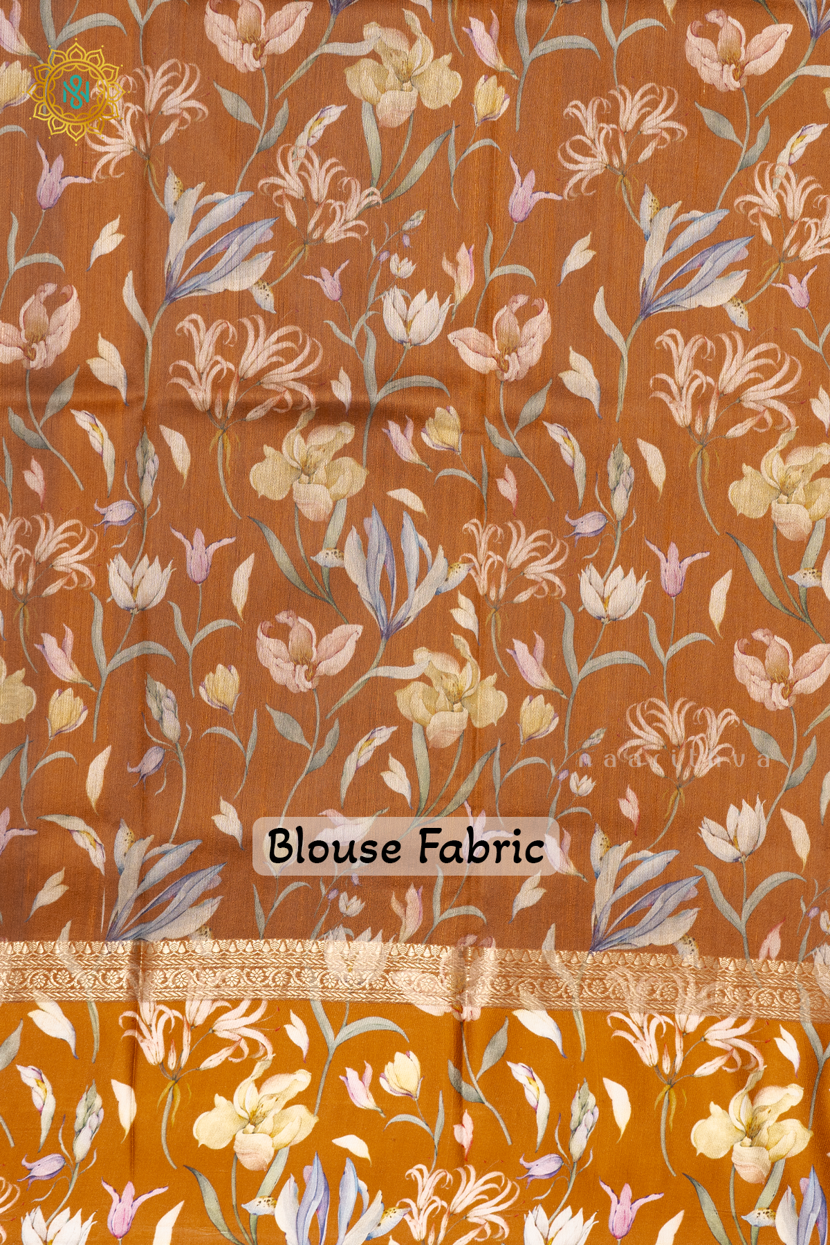 RUST ORANGE - PURE TUSSAR SILK