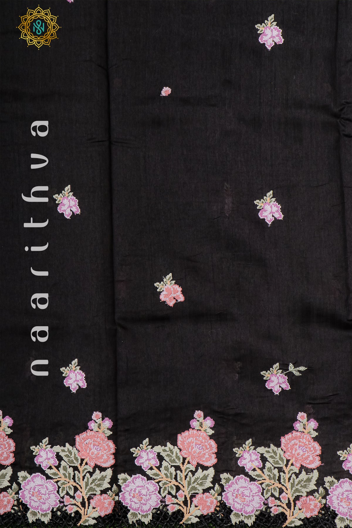 BLACK - TUSSAR SILK