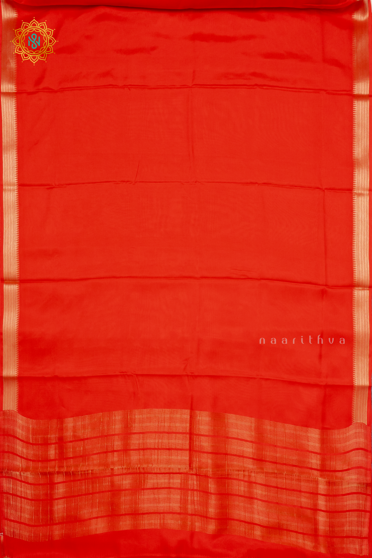RED - SEMI MYSORE CREPE SILK