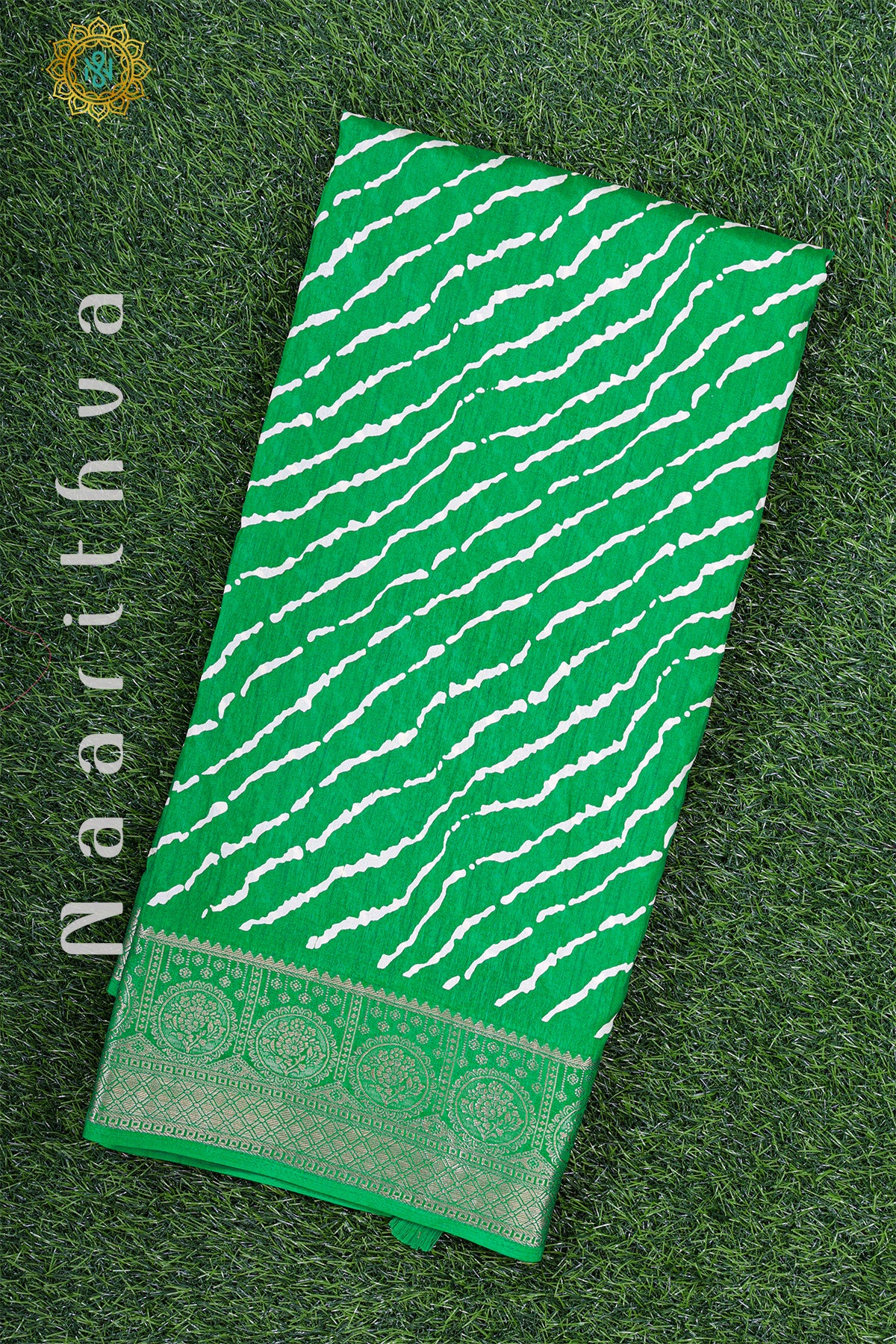 GREEN - CASUAL WEAR PRINTED BUTTER CREPE