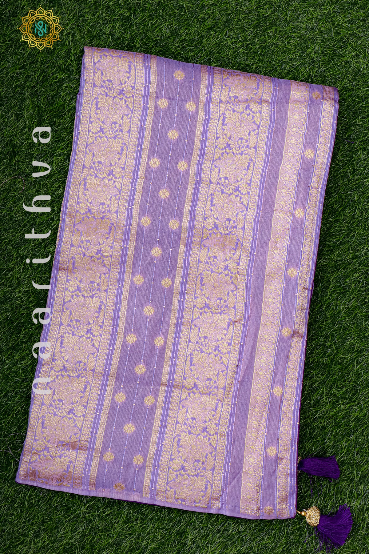 LAVENDER WITH PURPLE - DOLA SILK