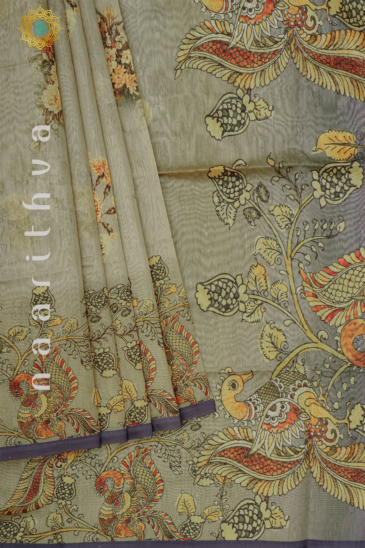 GREY - CHANDERI SILK COTTON