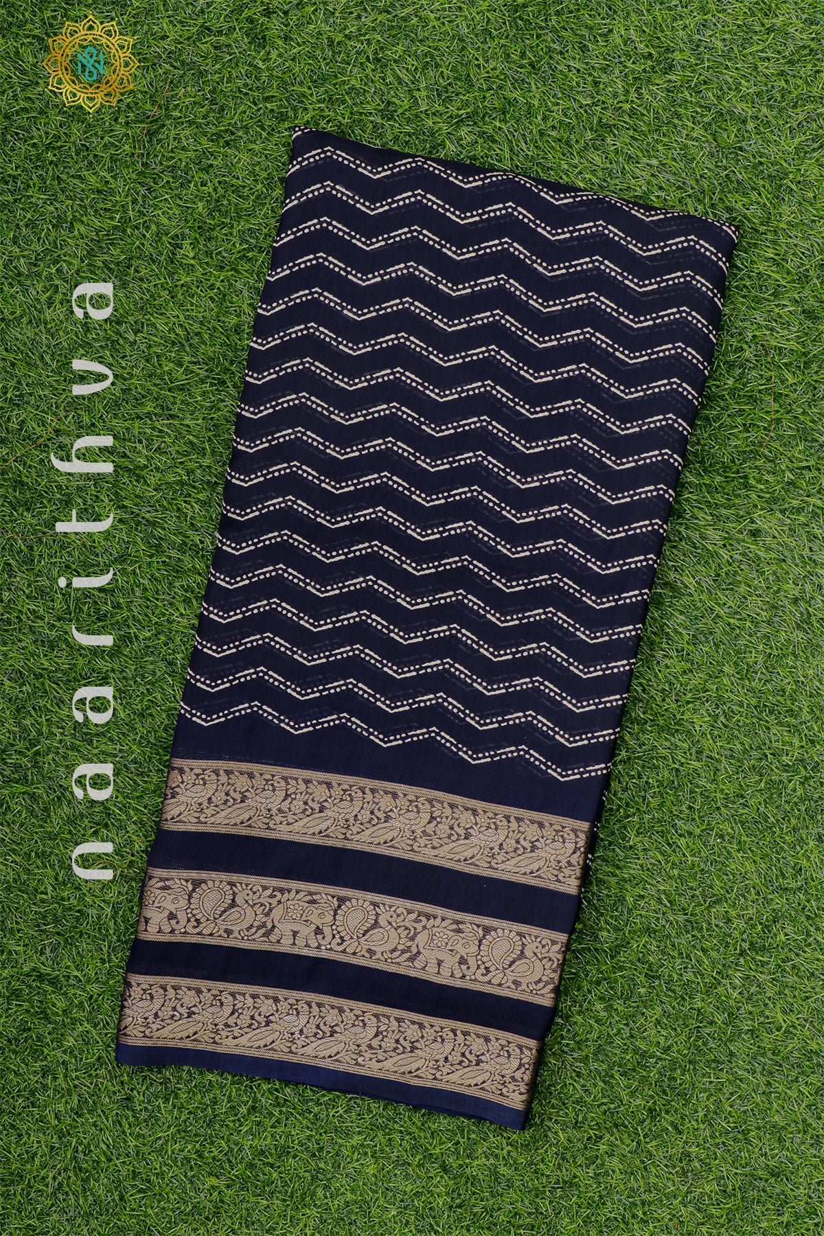 NAVY BLUE - SEMI GEORGETTE