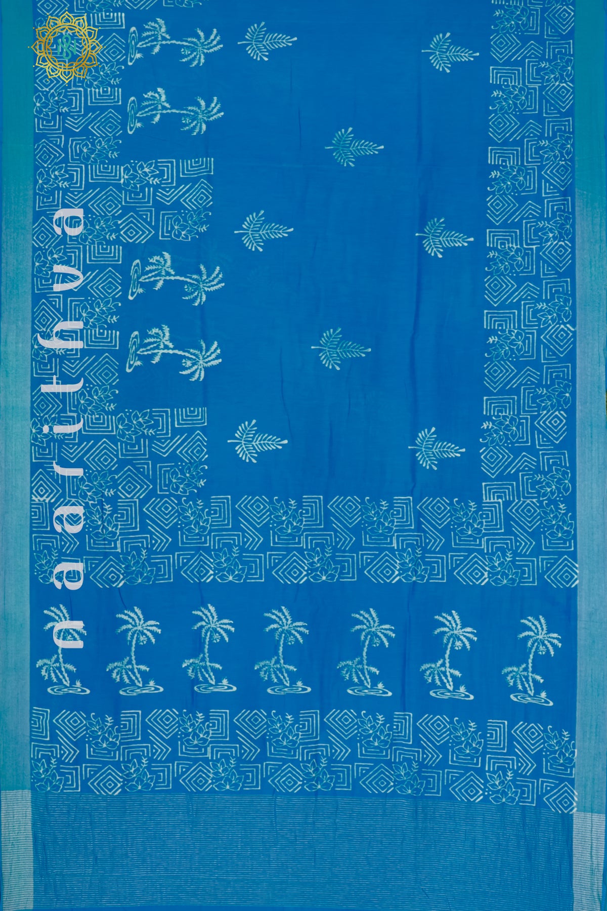 SKY BLUE - CHANDERI  COTTON