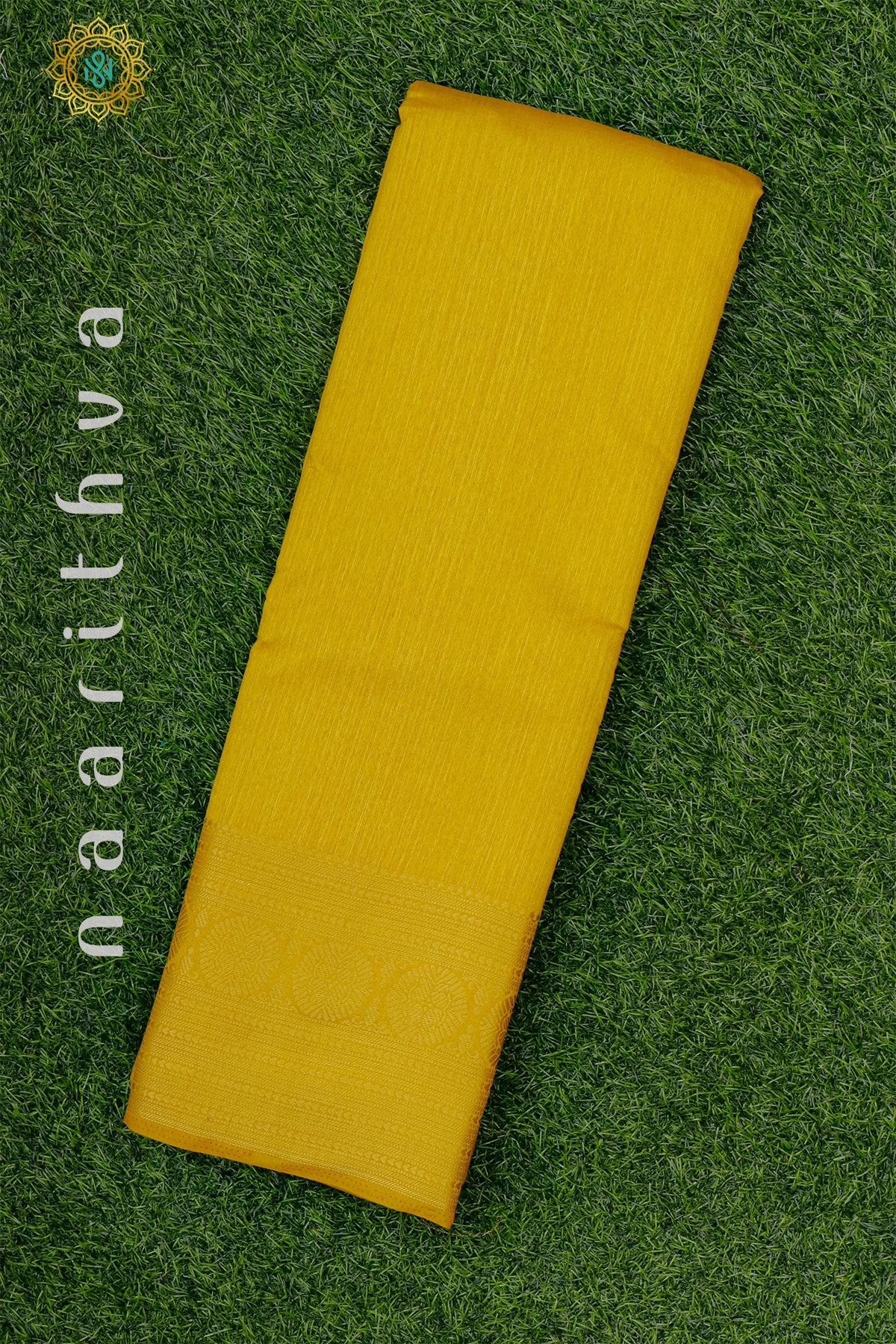 YELLOW - SEMI RAW SILK