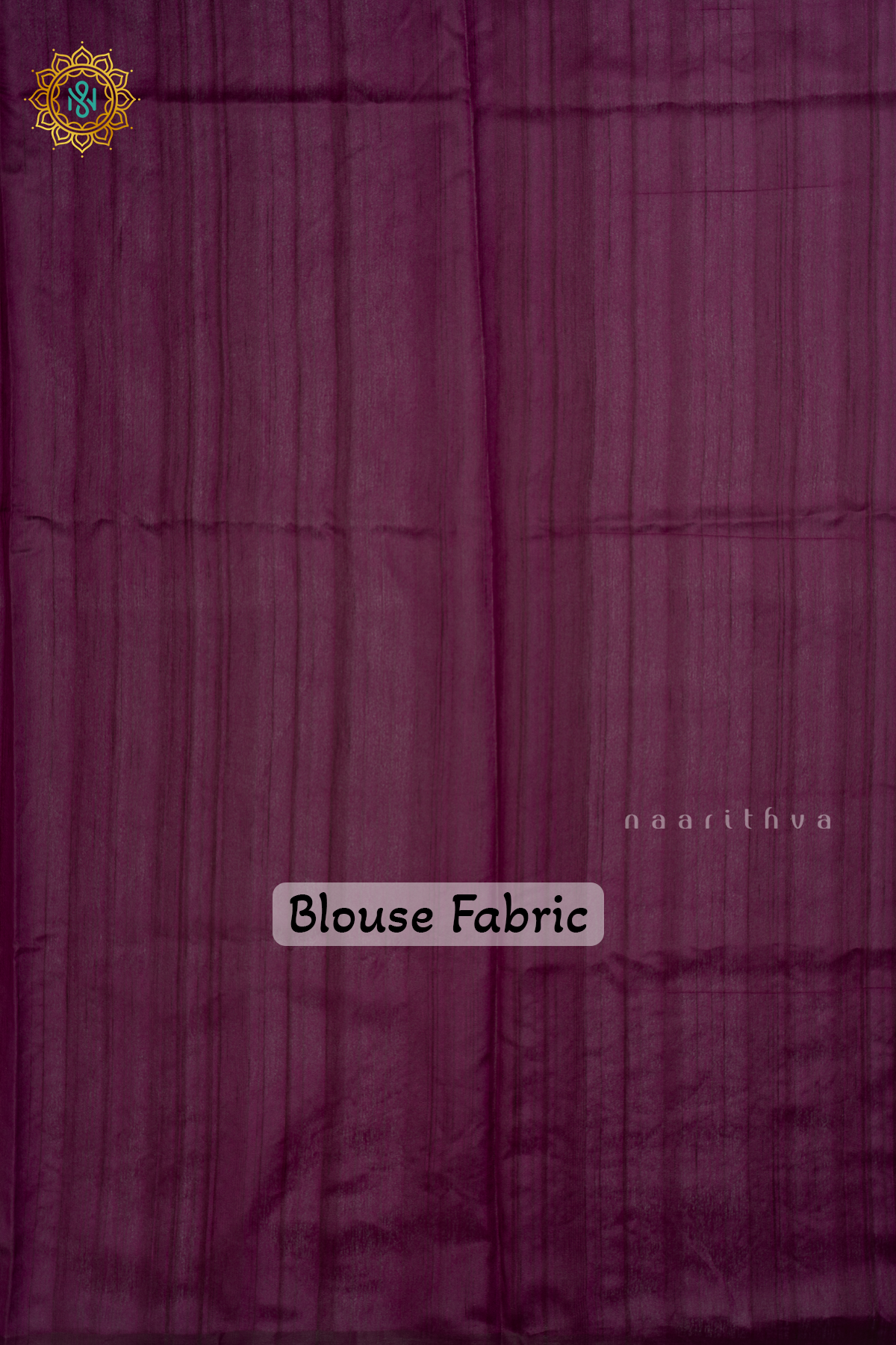 WINE - SEMI TUSSAR SILK SAREE WITH APPLIQUE WORK AND DUAL BLOUSE