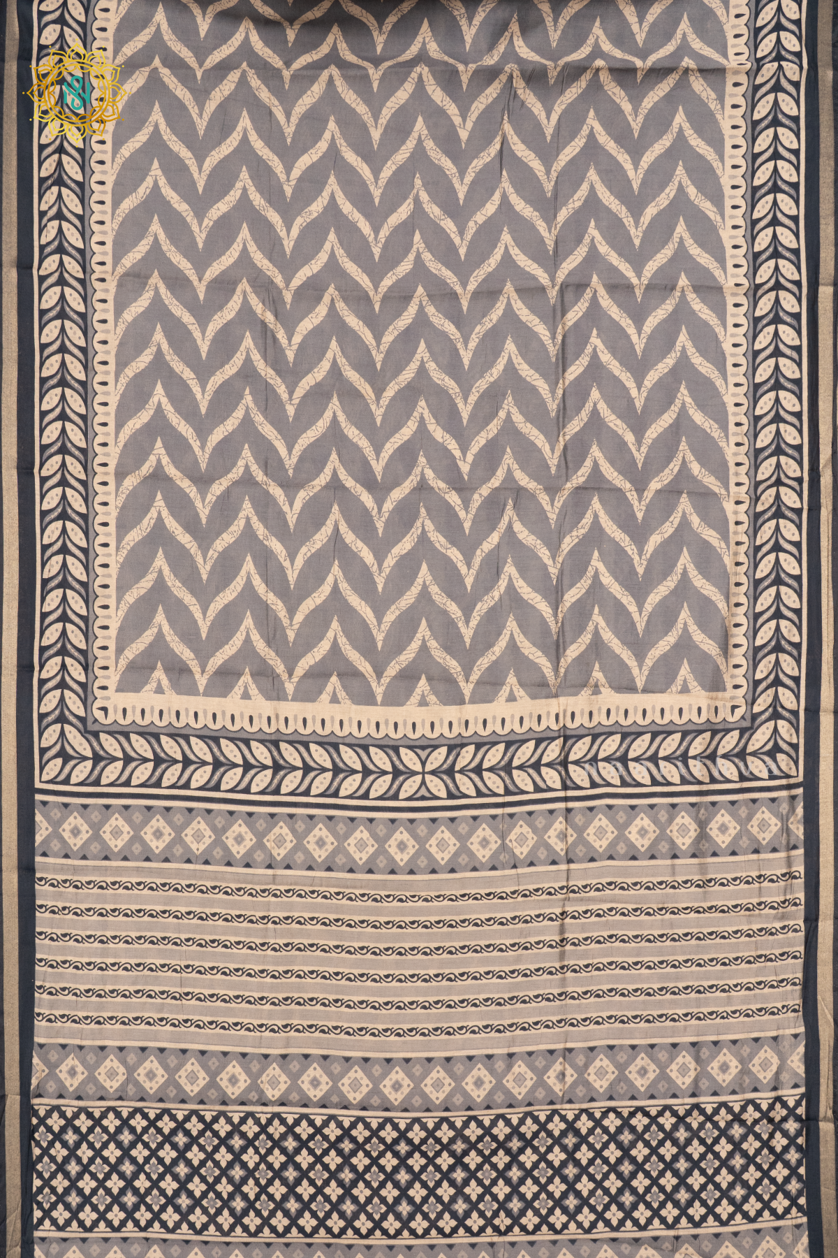 GREY WITH BLACK - SOFT COTTON
