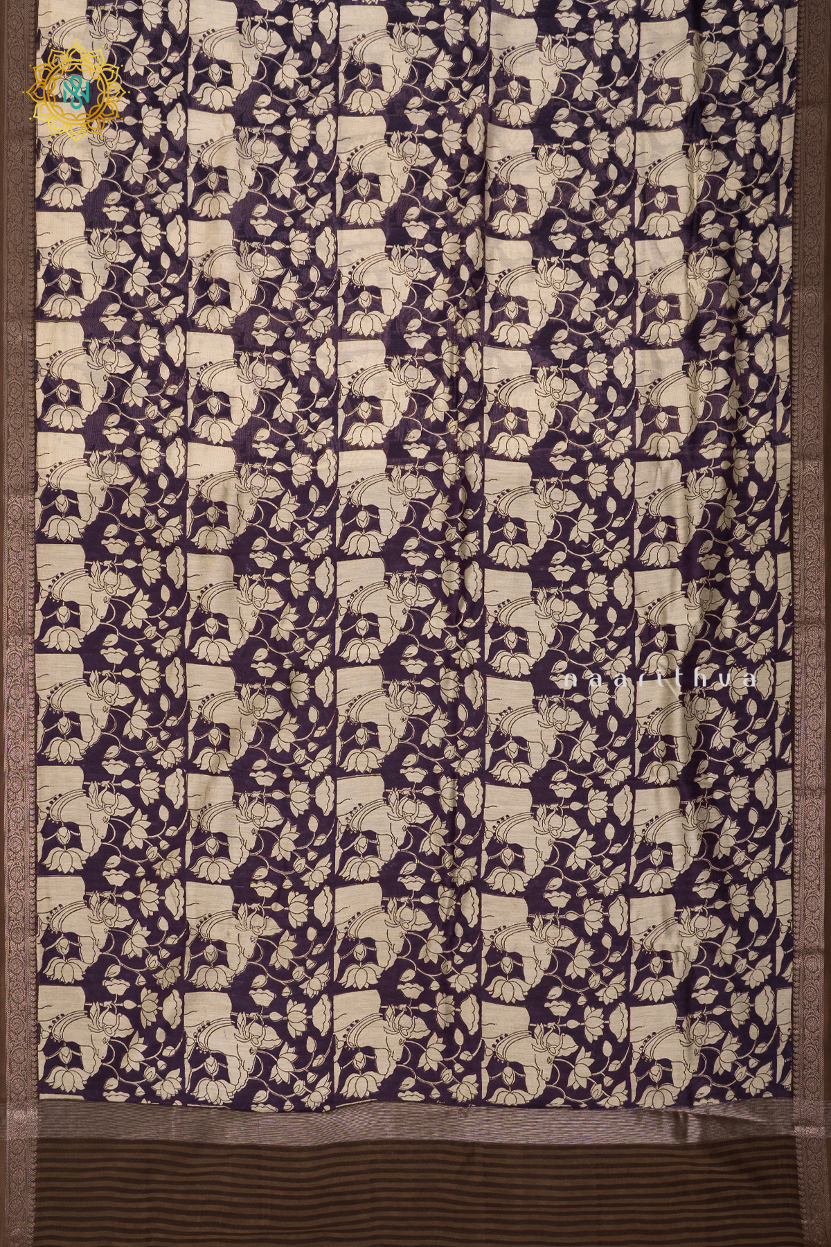 DEEP WINE - CHANDERI SILK COTTON