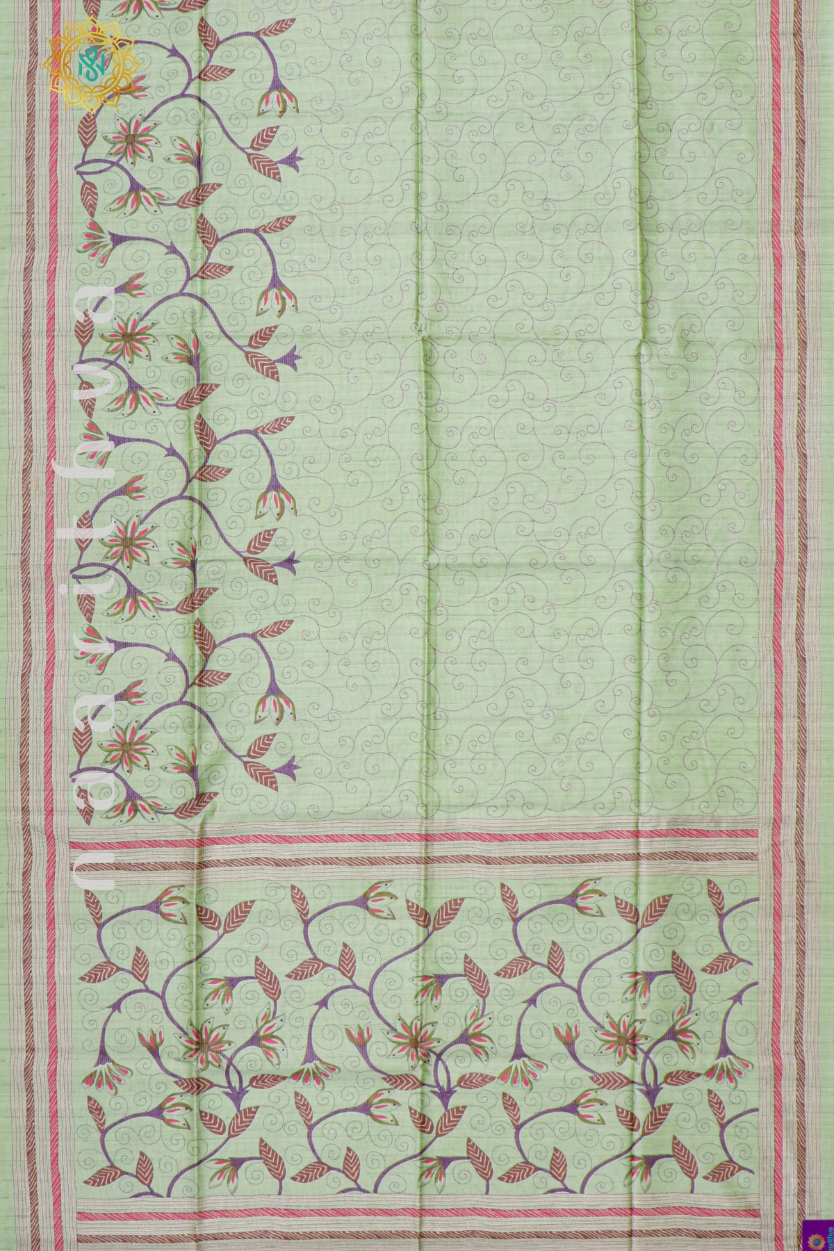 GREEN - SEMI TUSSAR SILK