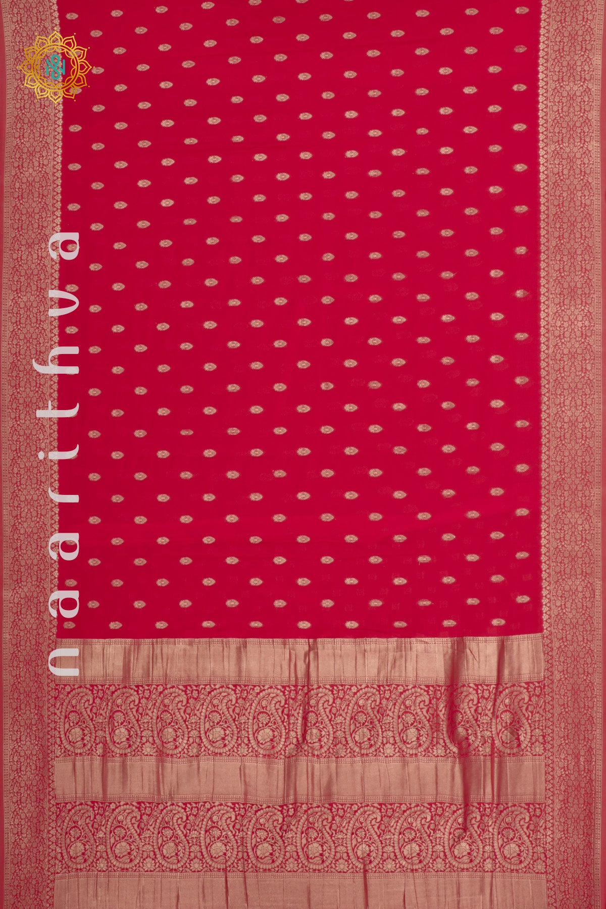 RED - SEMI CHIFFON GEORGETTE