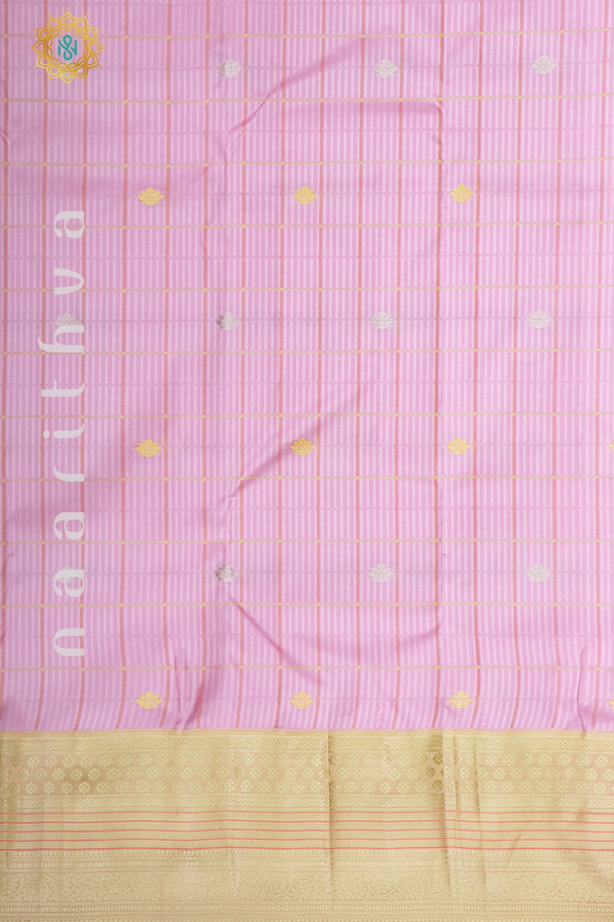 LIGHT PINK WITH BIEGE - PURE KANJIVARAM SILK