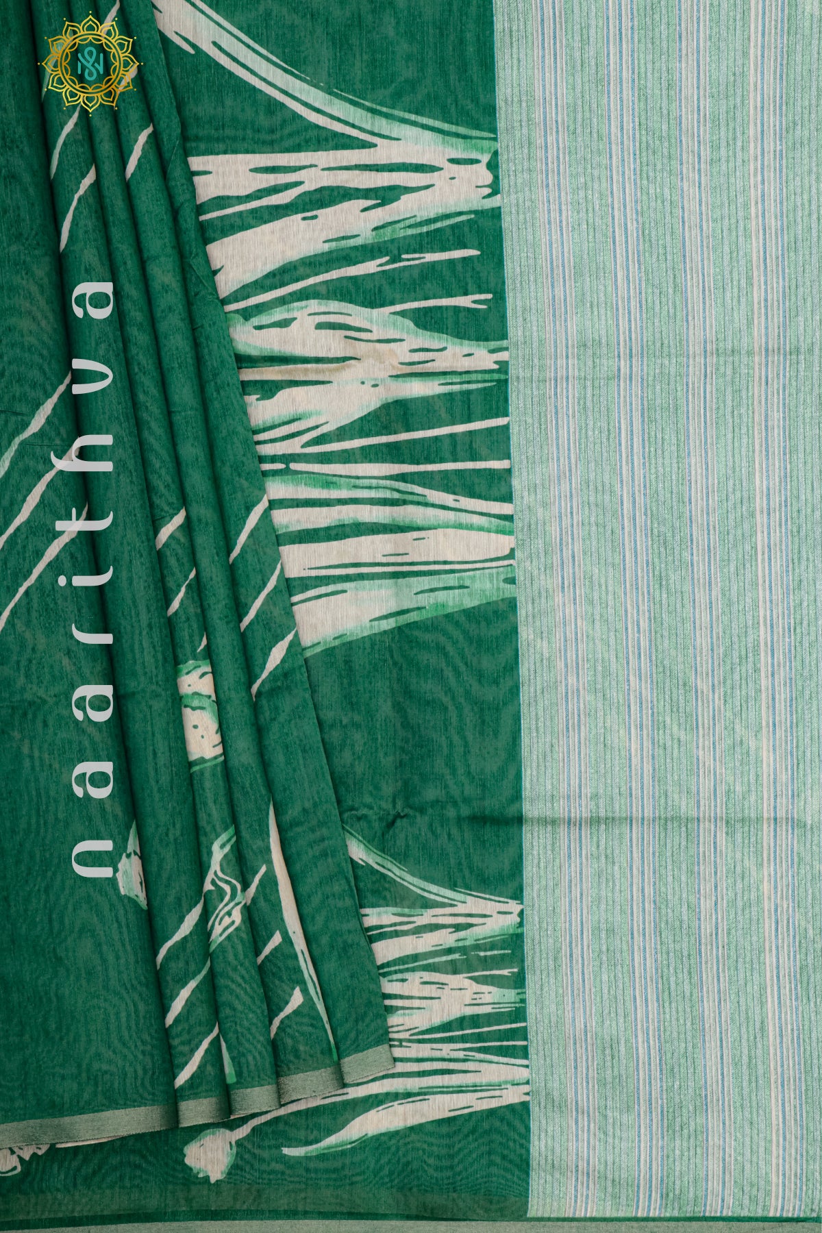 GREEN - SEMI TUSSAR SILK