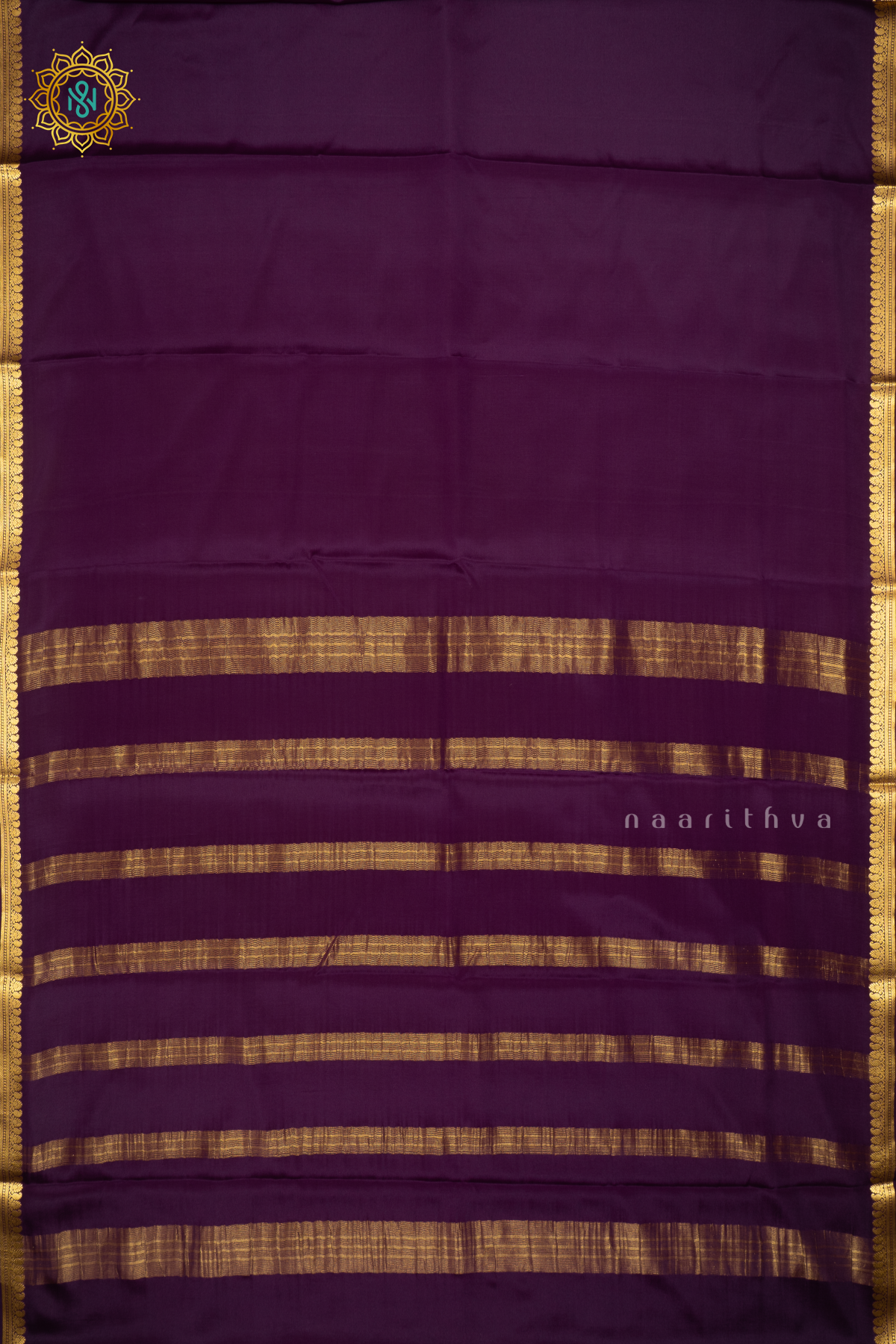 PURPLE - PURE MYSORE CREPE SILK