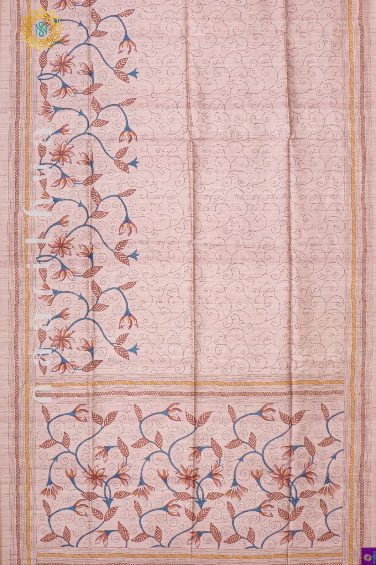 LIGHT PINK - SEMI TUSSAR SILK