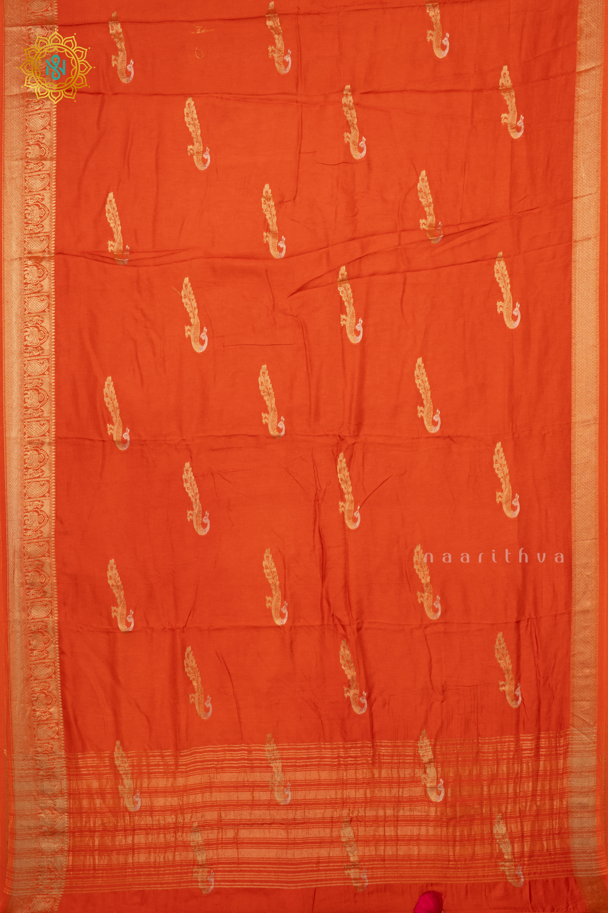 ORANGE WITH PINK - DOLA SILK
