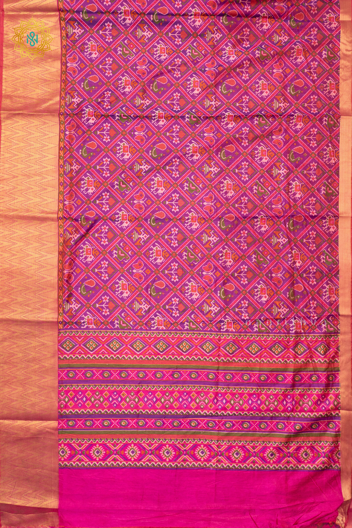 PINK - SEMI SILK WITH PATOLA PRINTS