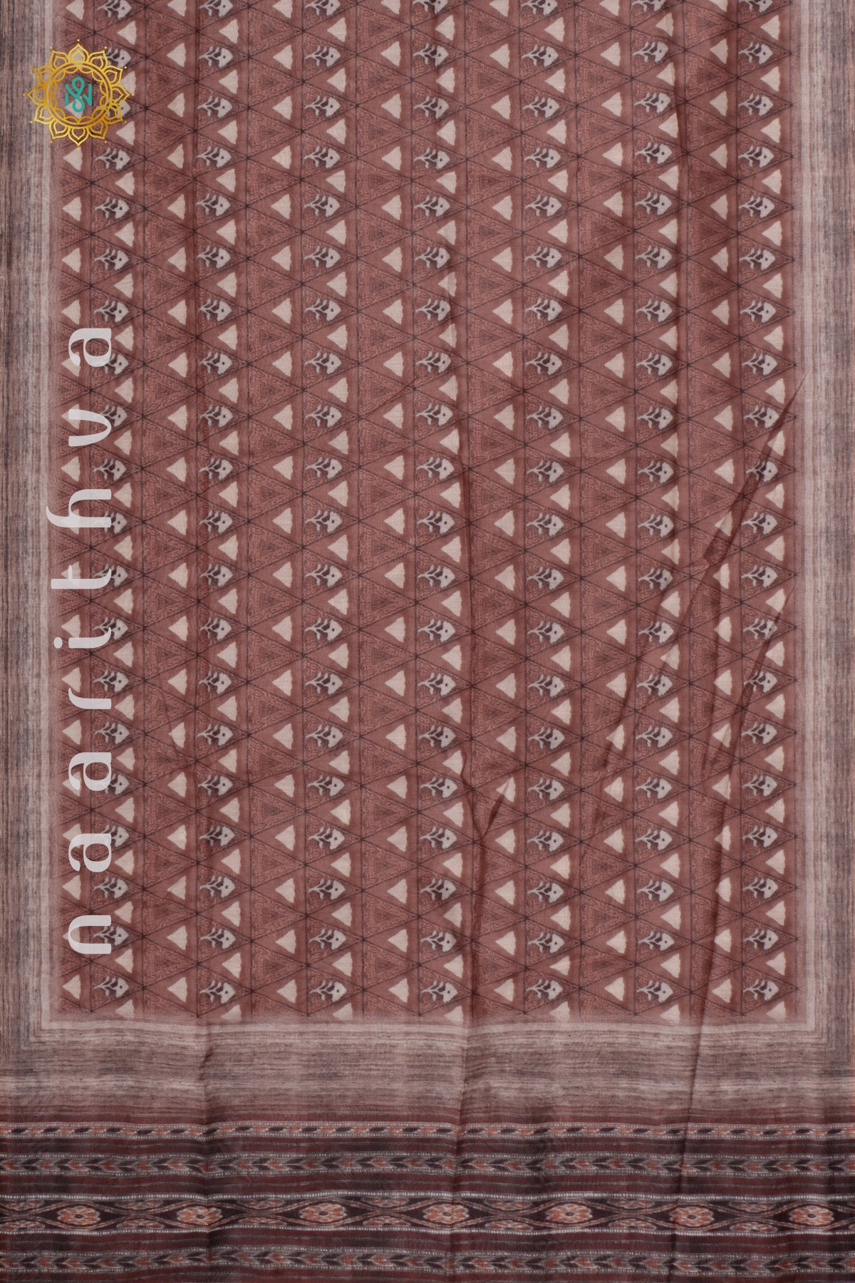 LIGHT BROWN - CHANDERI SILK COTTON