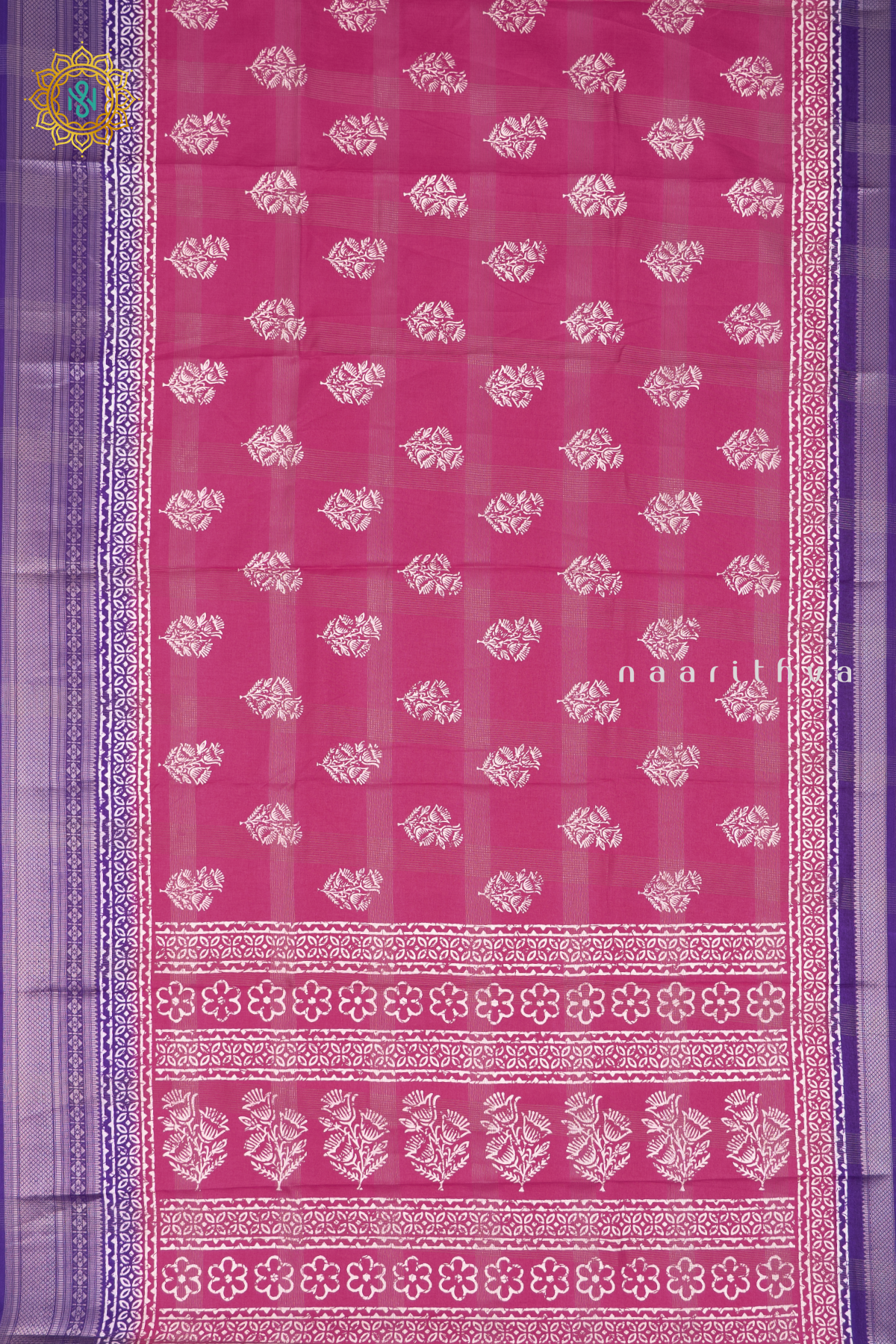 PINK WITH PURPLE - DOLA SILK