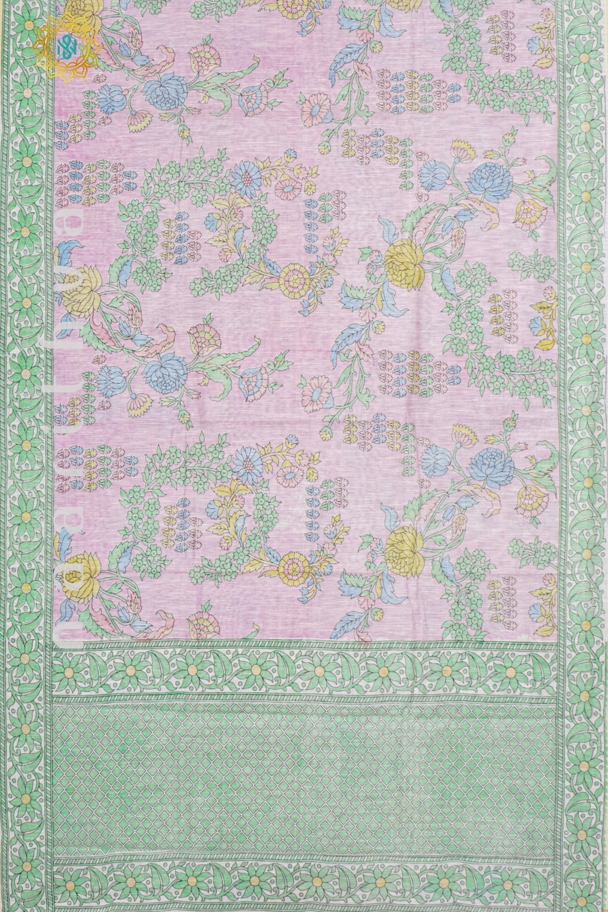 PINK WITH WHITE - JUTE COTTON