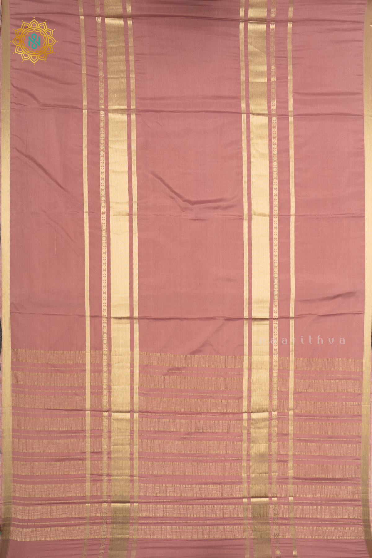 PEACH - SEMI MYSORE CREPE SILK
