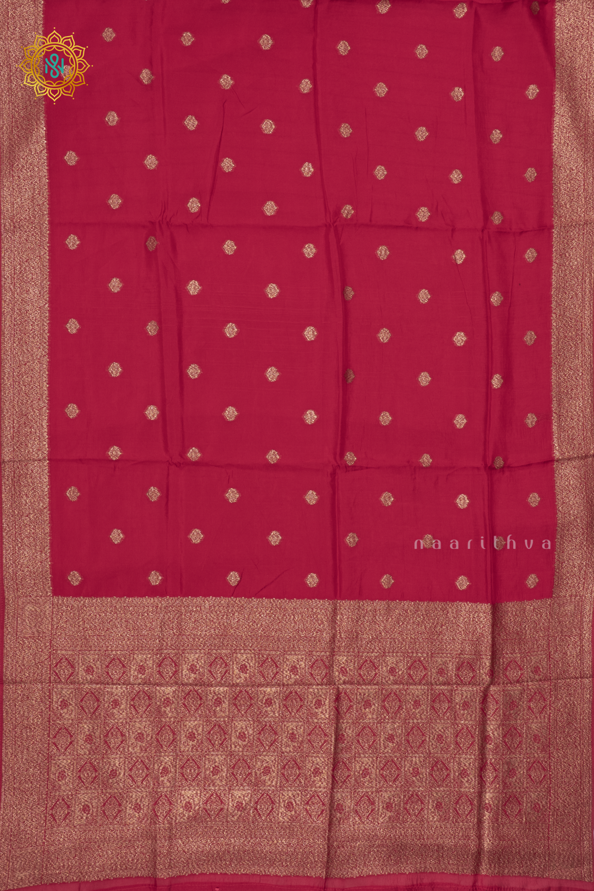 RED - SEMI TUSSAR SILK