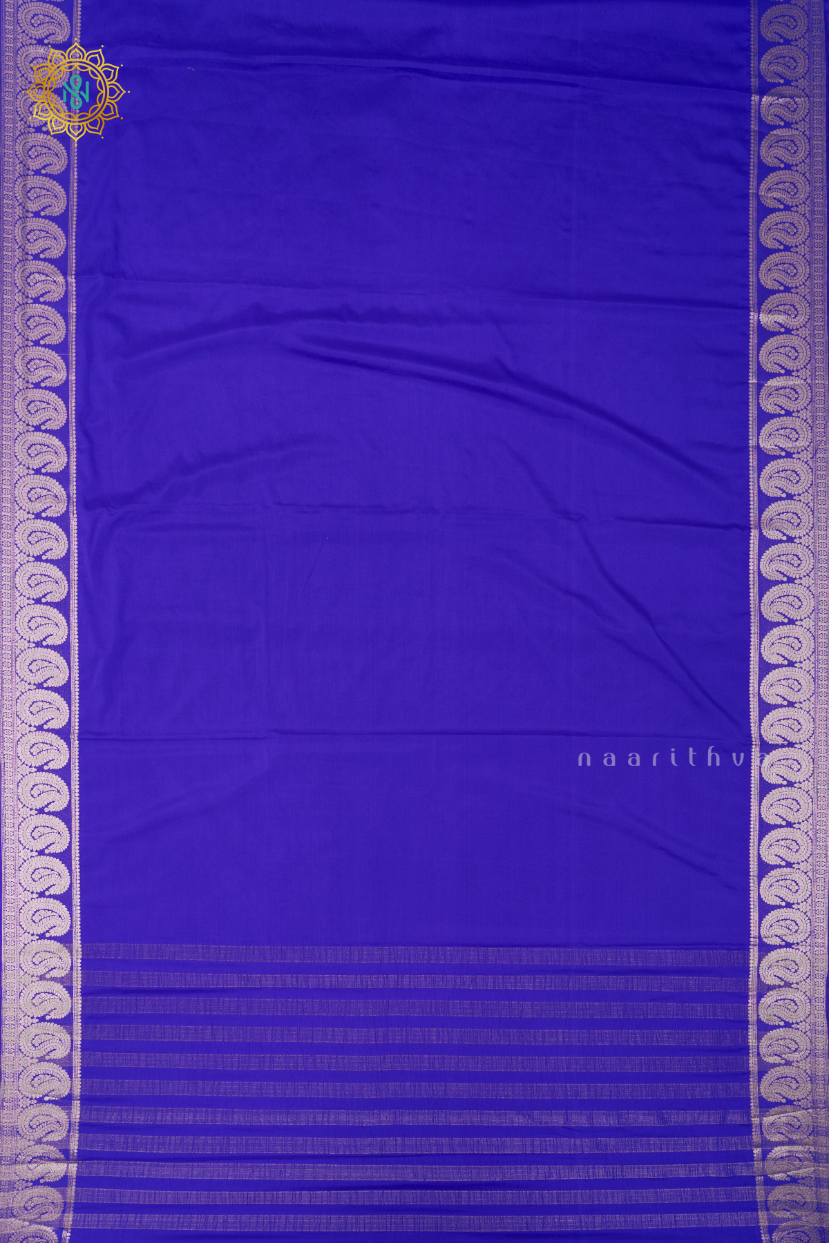 ROYAL BLUE - SEMI MYSORE CREPE SILK