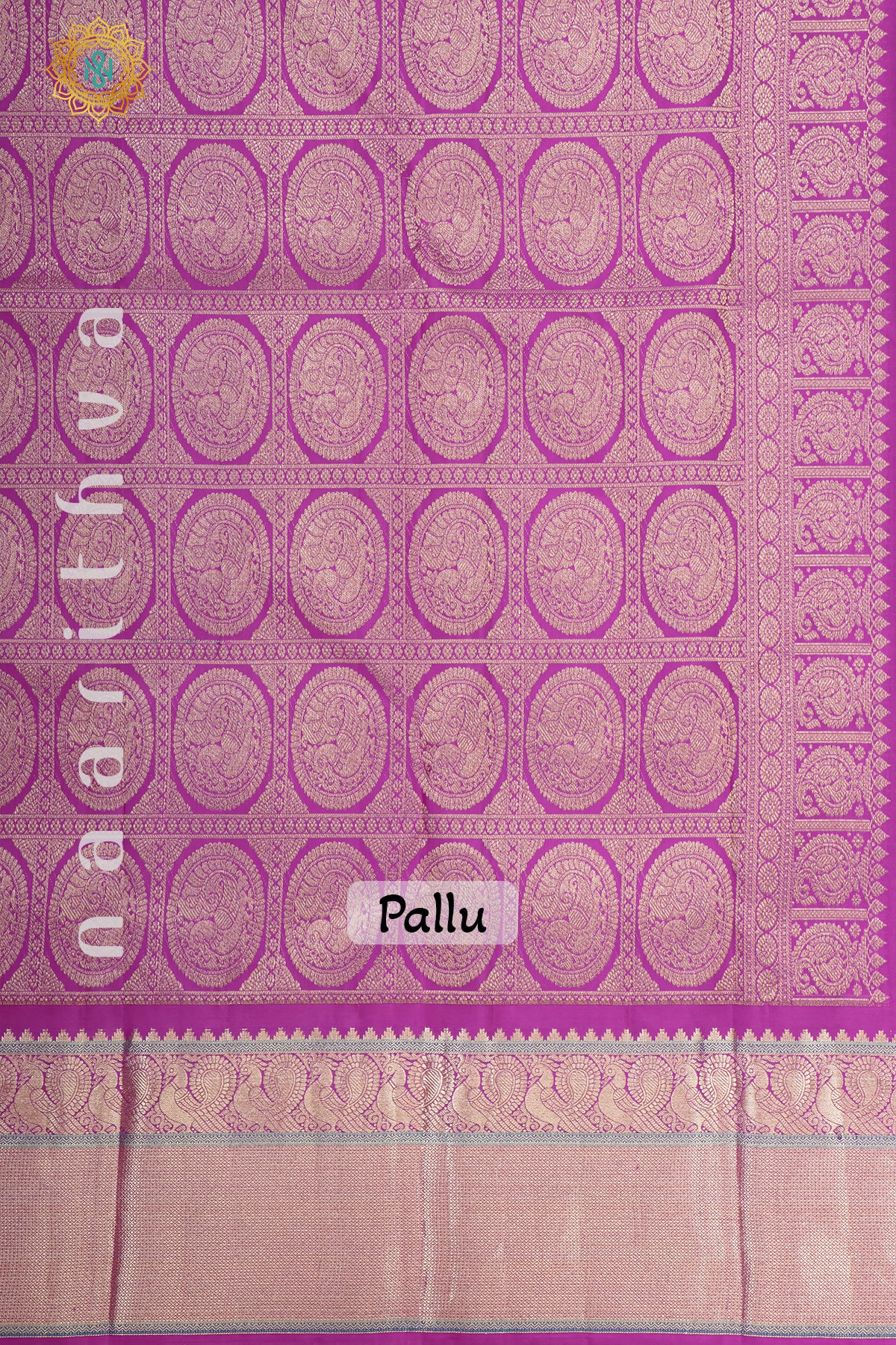 CYAN GREEN WITH PINK - PURE KANJIVARAM SILK