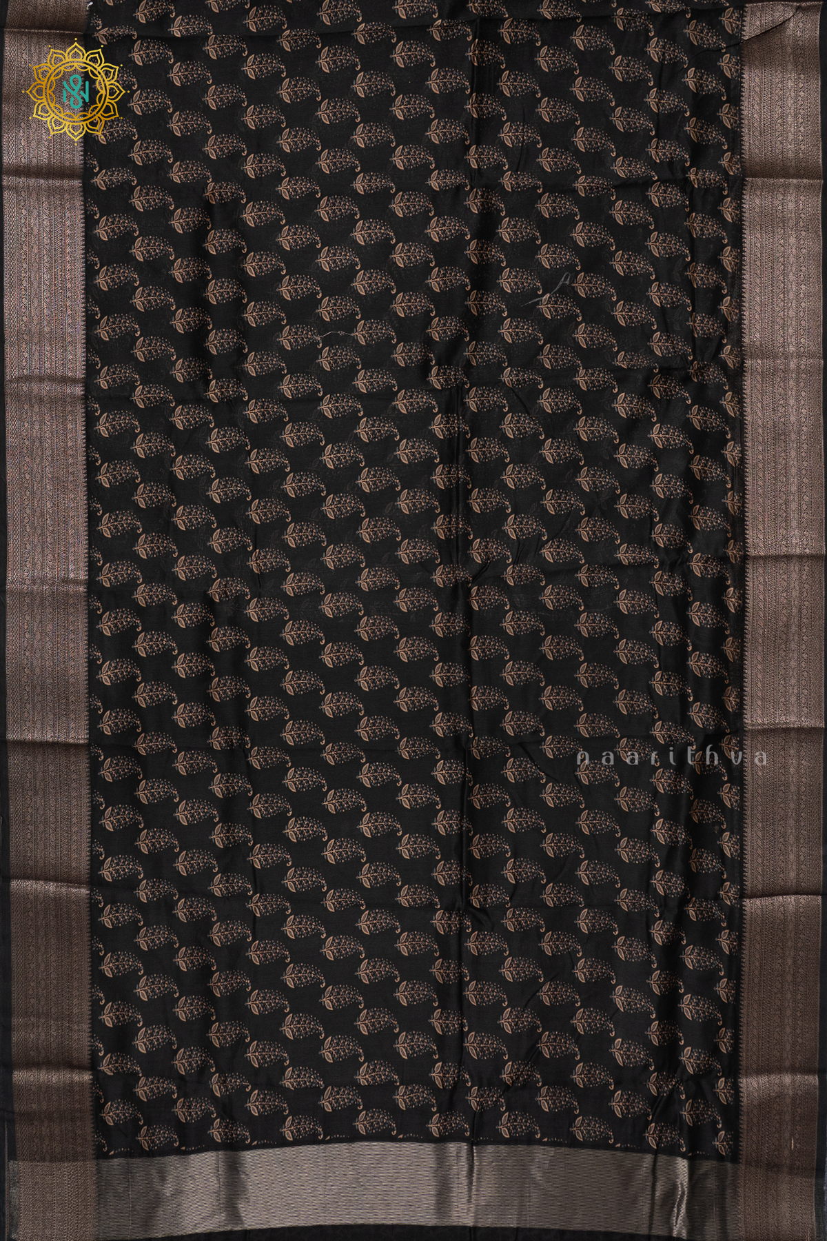 BLACK - CHANDERI SLK COTTON