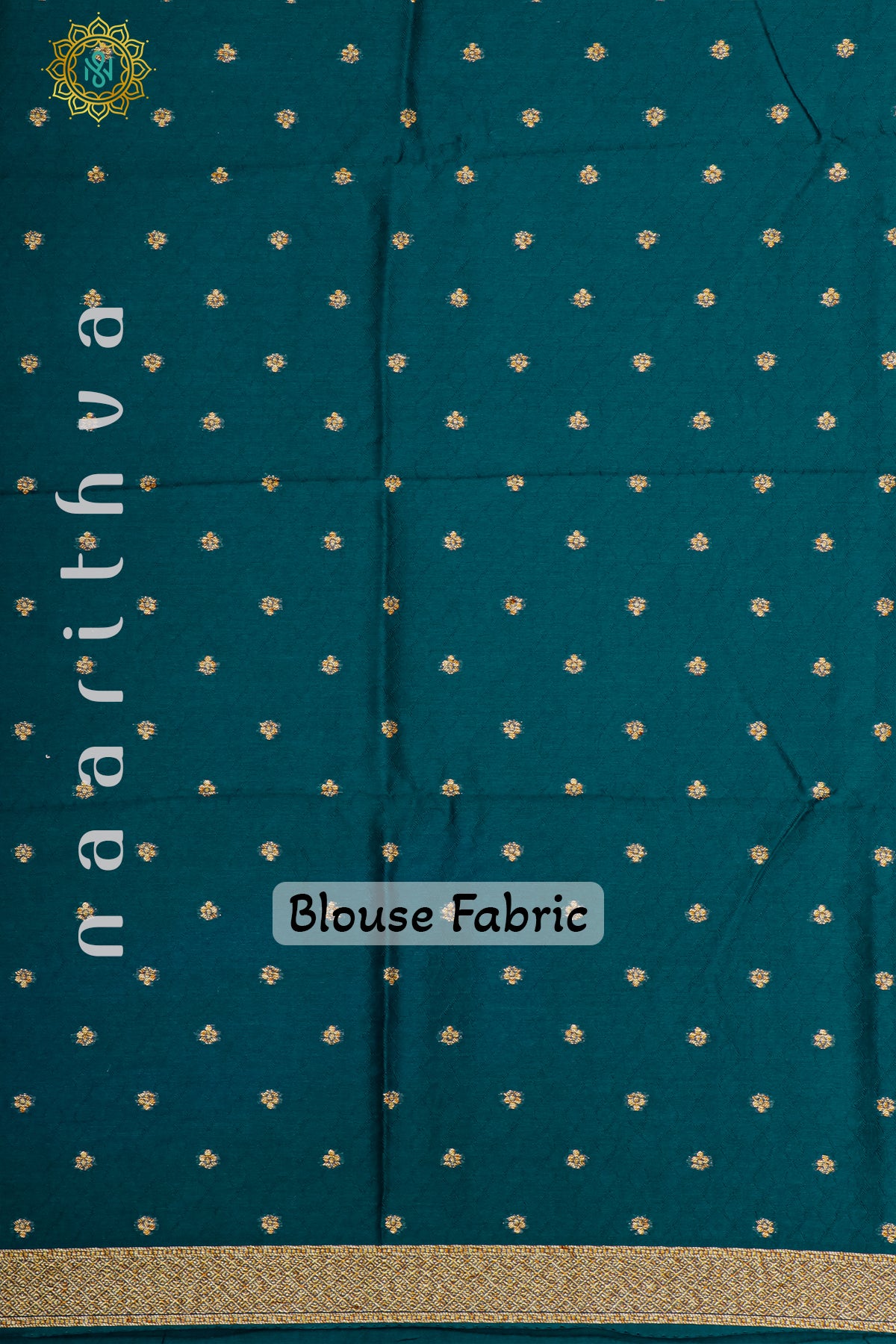 PEACOCK BLUE - SEMI RAW SILK