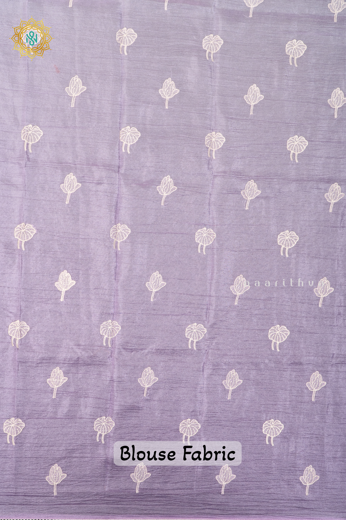 LAVENDER - CRUSH TISSUE WITH EMBROIDERY