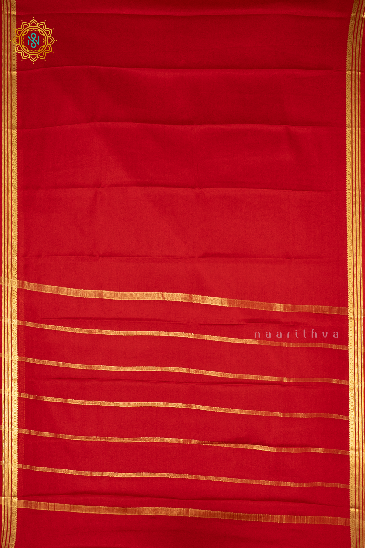 RED - PURE MYSORE CREPE SILK