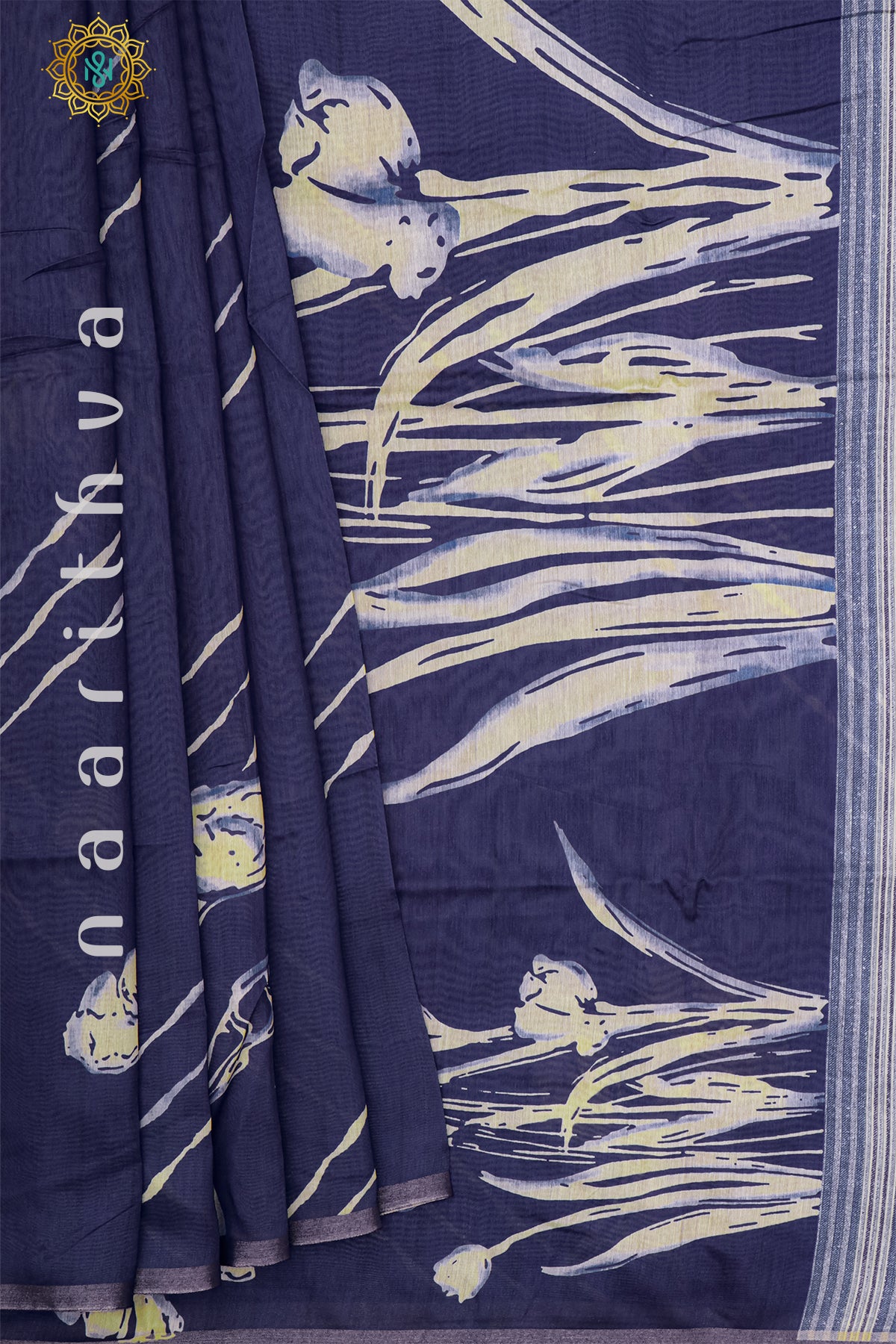 BLUE - SEMI TUSSAR SILK