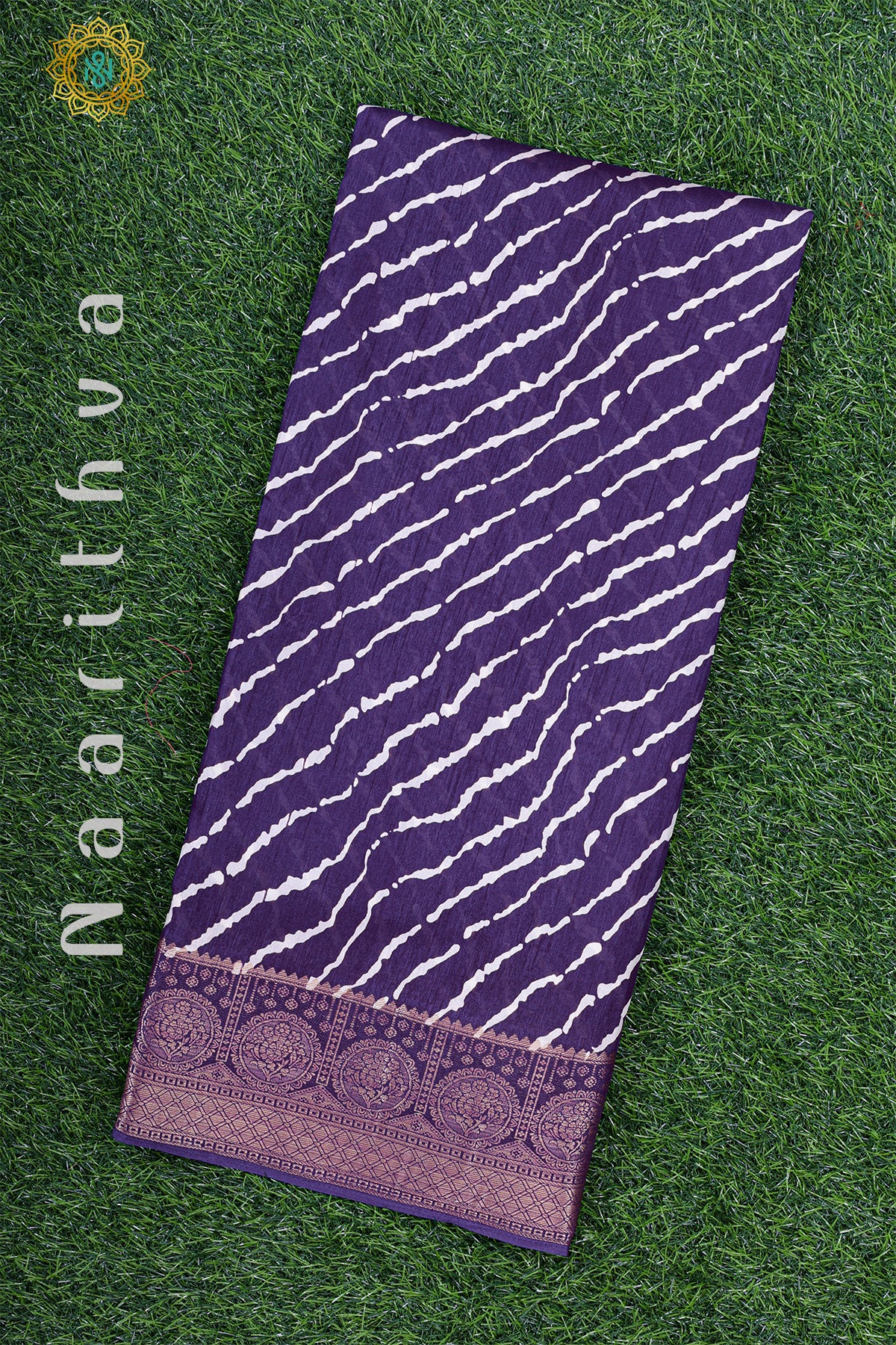 PURPLE - CASUAL WEAR PRINTED BUTTER CREPE