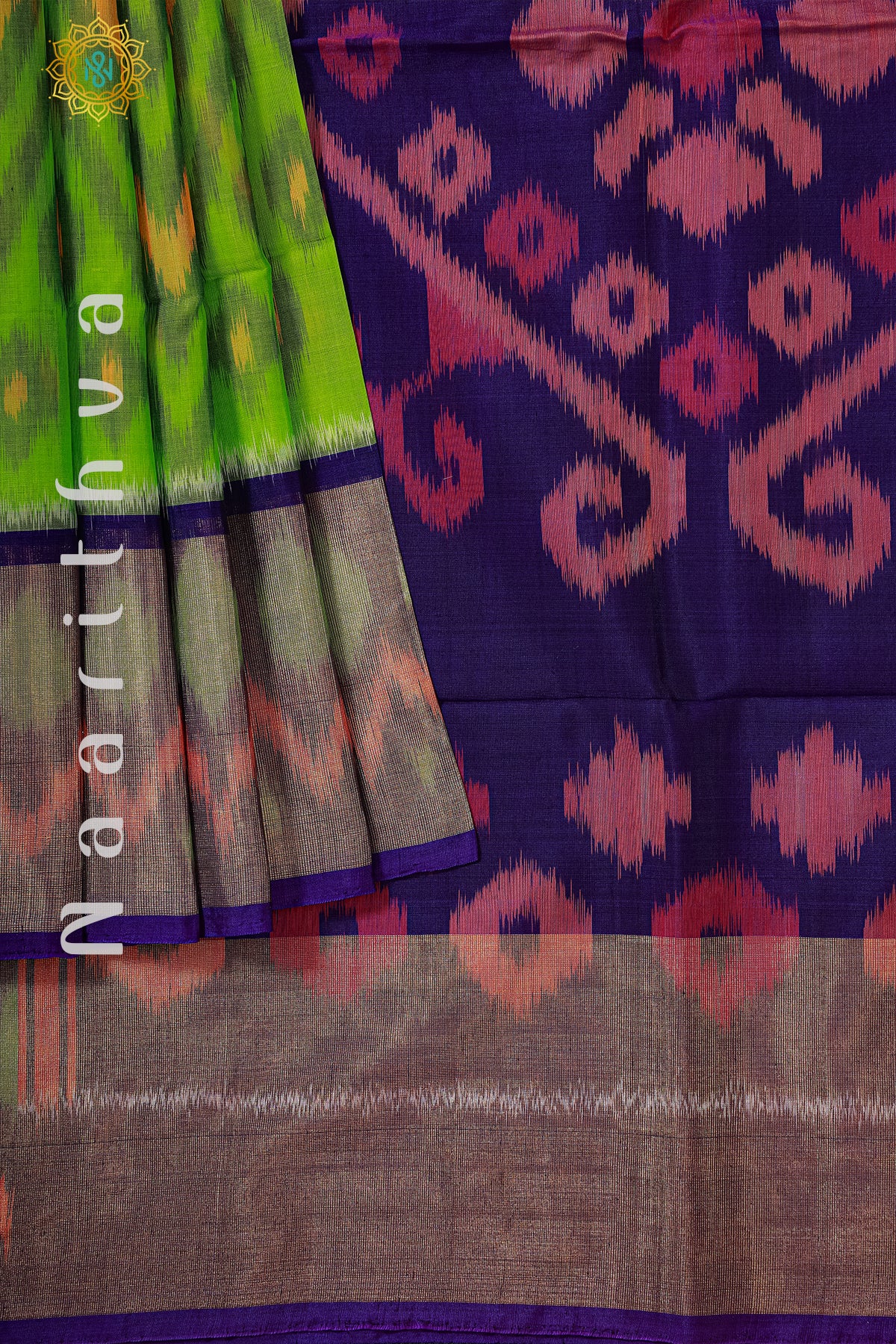 GREEN WITH PURPLE - IKAT SICO