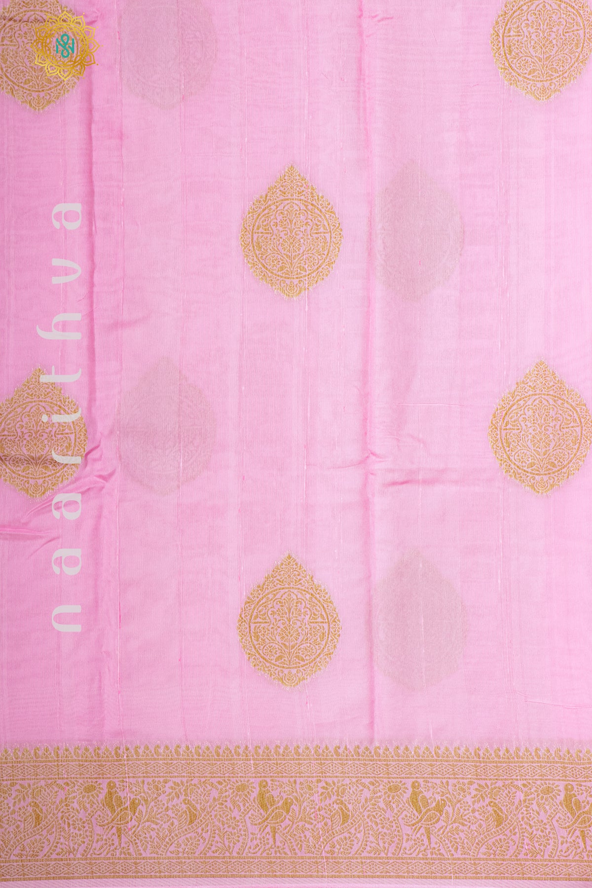 LIGHT PINK - SEMI RAW SILK