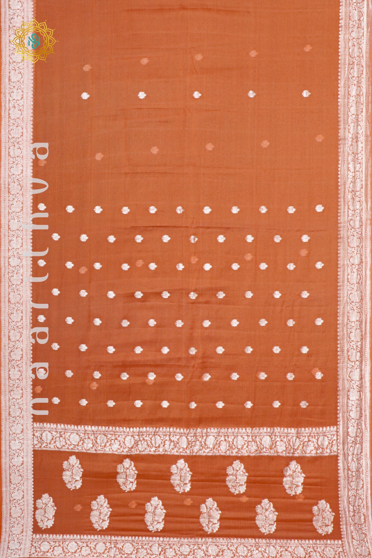 ORANGE - PURE BANARASI CHIFFON