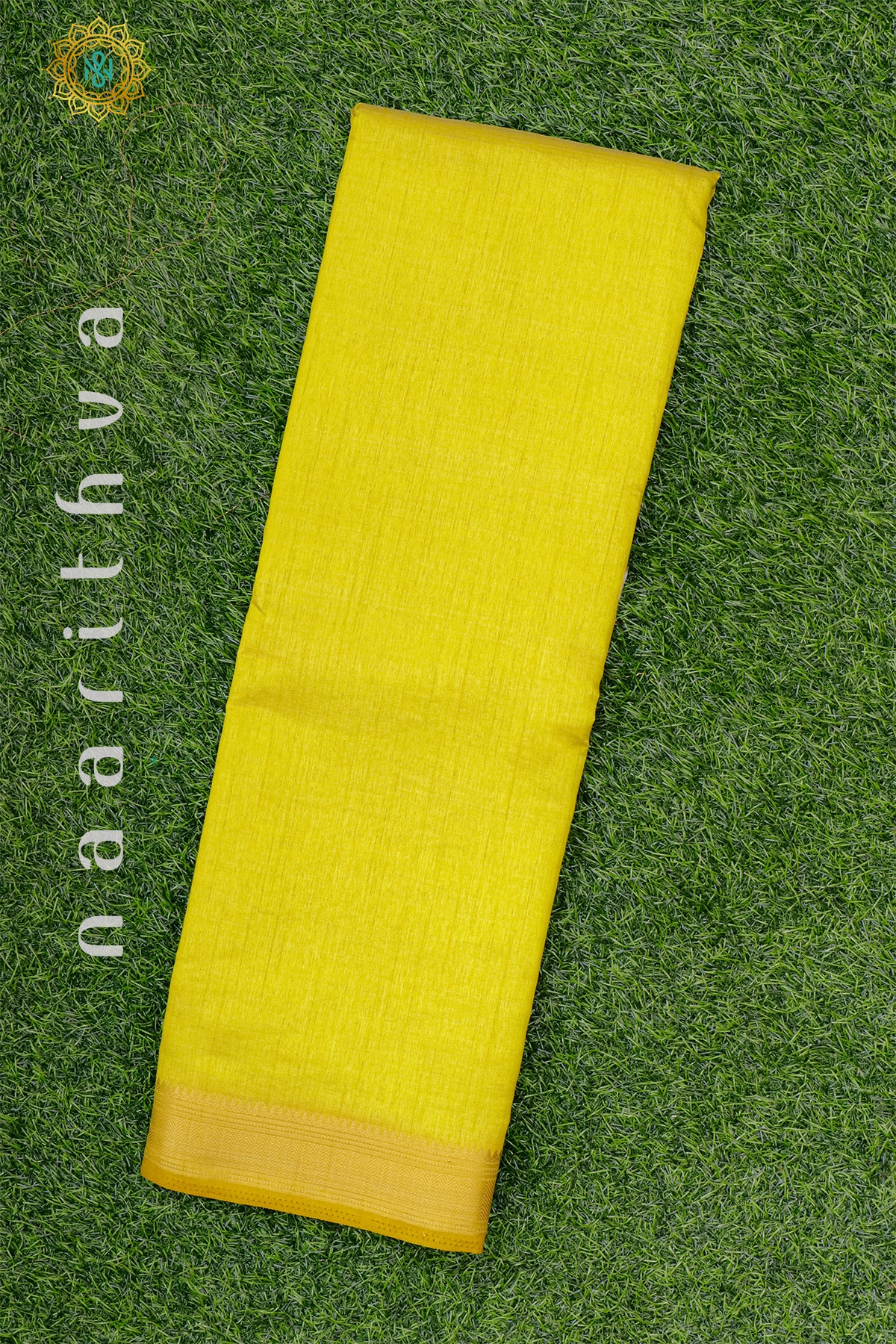 YELLOW - SEMI RAW SILK