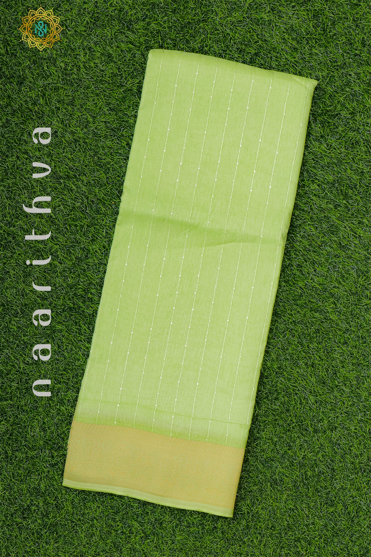 LIME GREEN - SEMI CREPE SILK