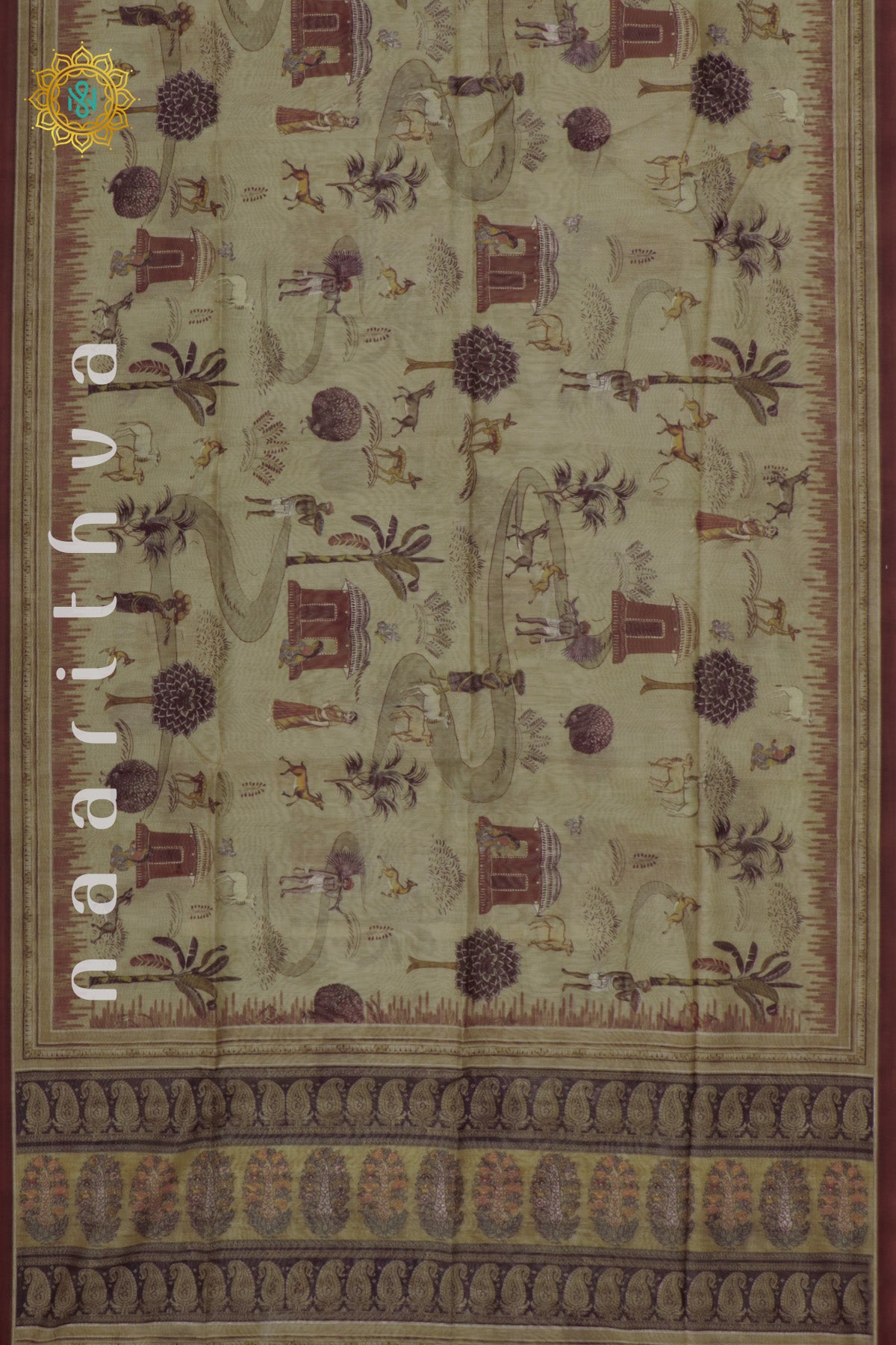 BEIGE - CHANDERI SILK COTTON