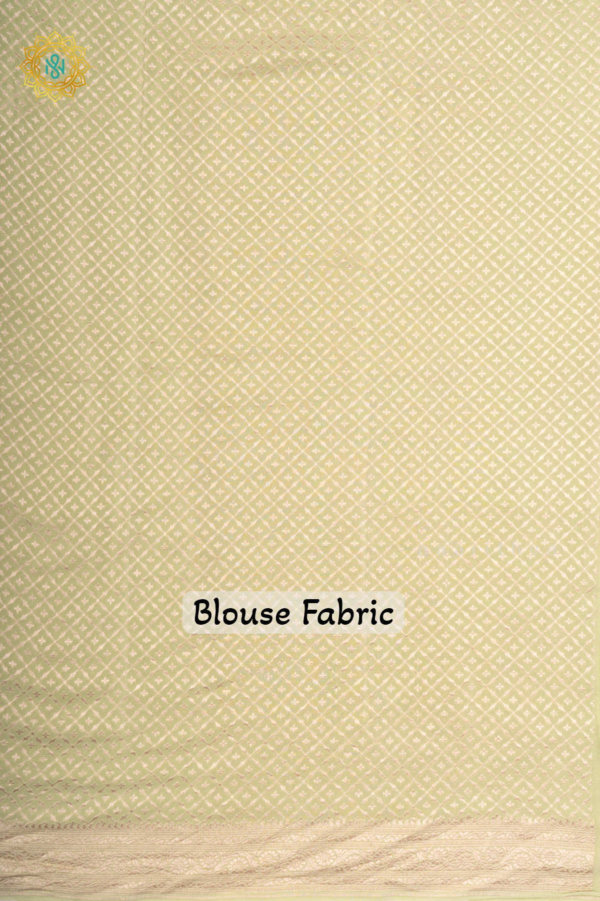 PISTA GREEN - PURE BANARASI CREPE SILK