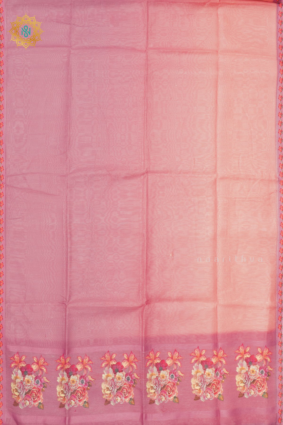 DUAL SHADE OF LIGHT PINK - LINEN BY COTTON