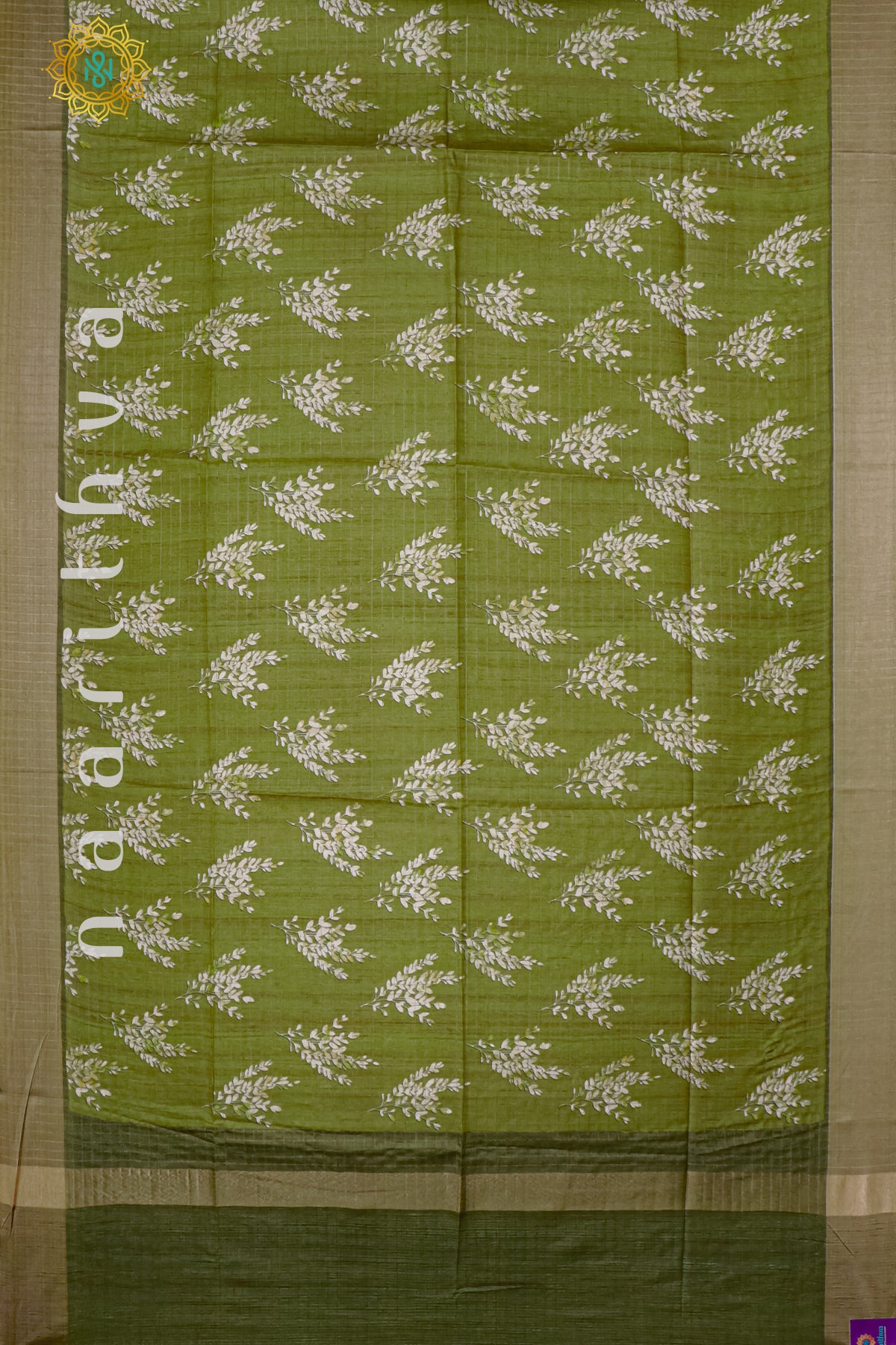 GREEN - SEMI TUSSAR SILK