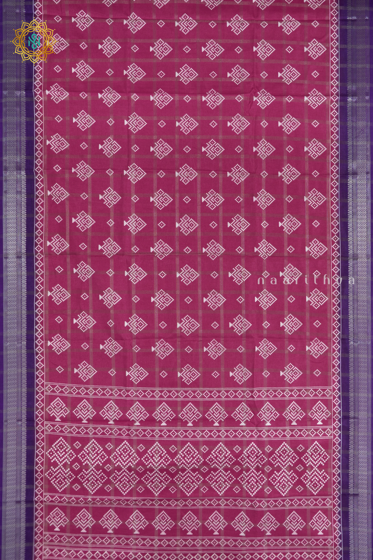 PINK WITH PURPLE - DOLA SILK