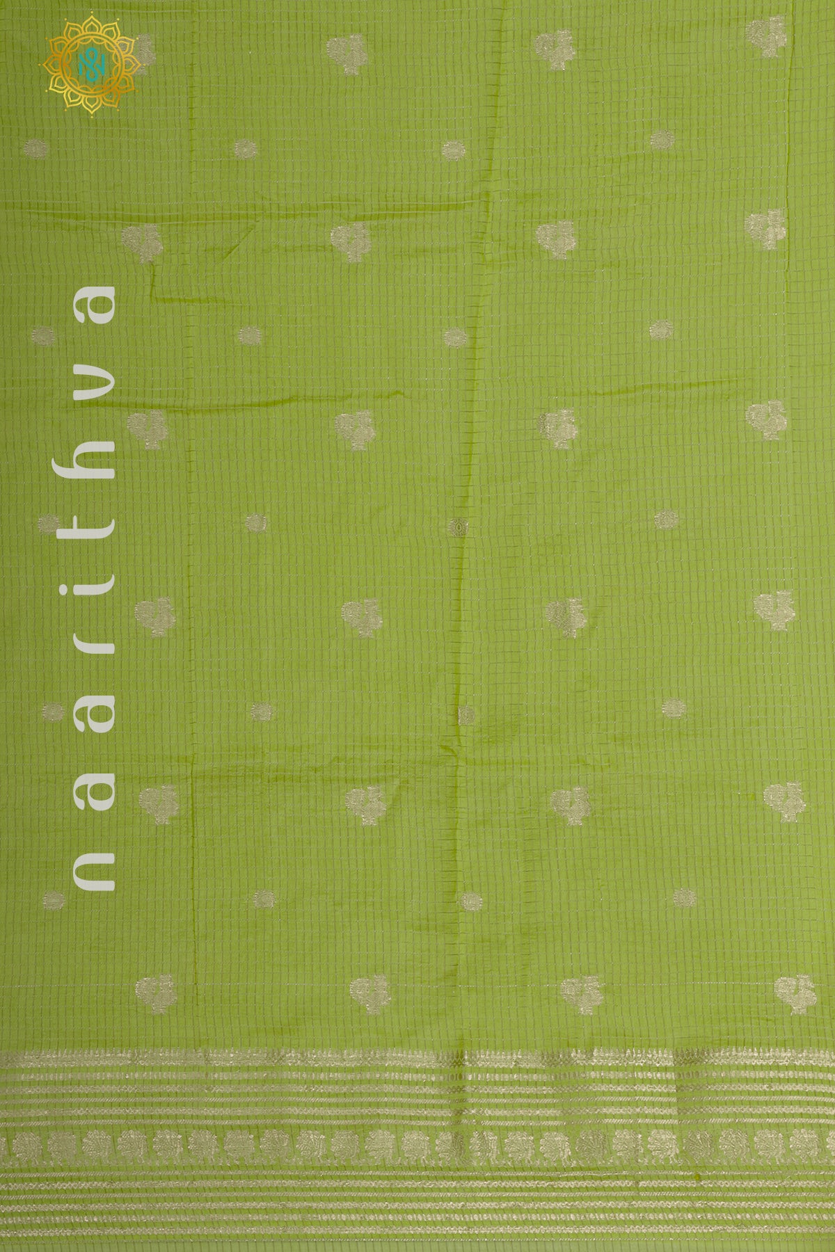 PISTA GREEN WITH BOTTLE GREEN - DOLA SILK