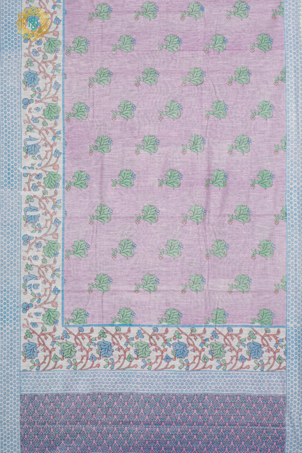 PINK WITH WHITE - JUTE COTTON